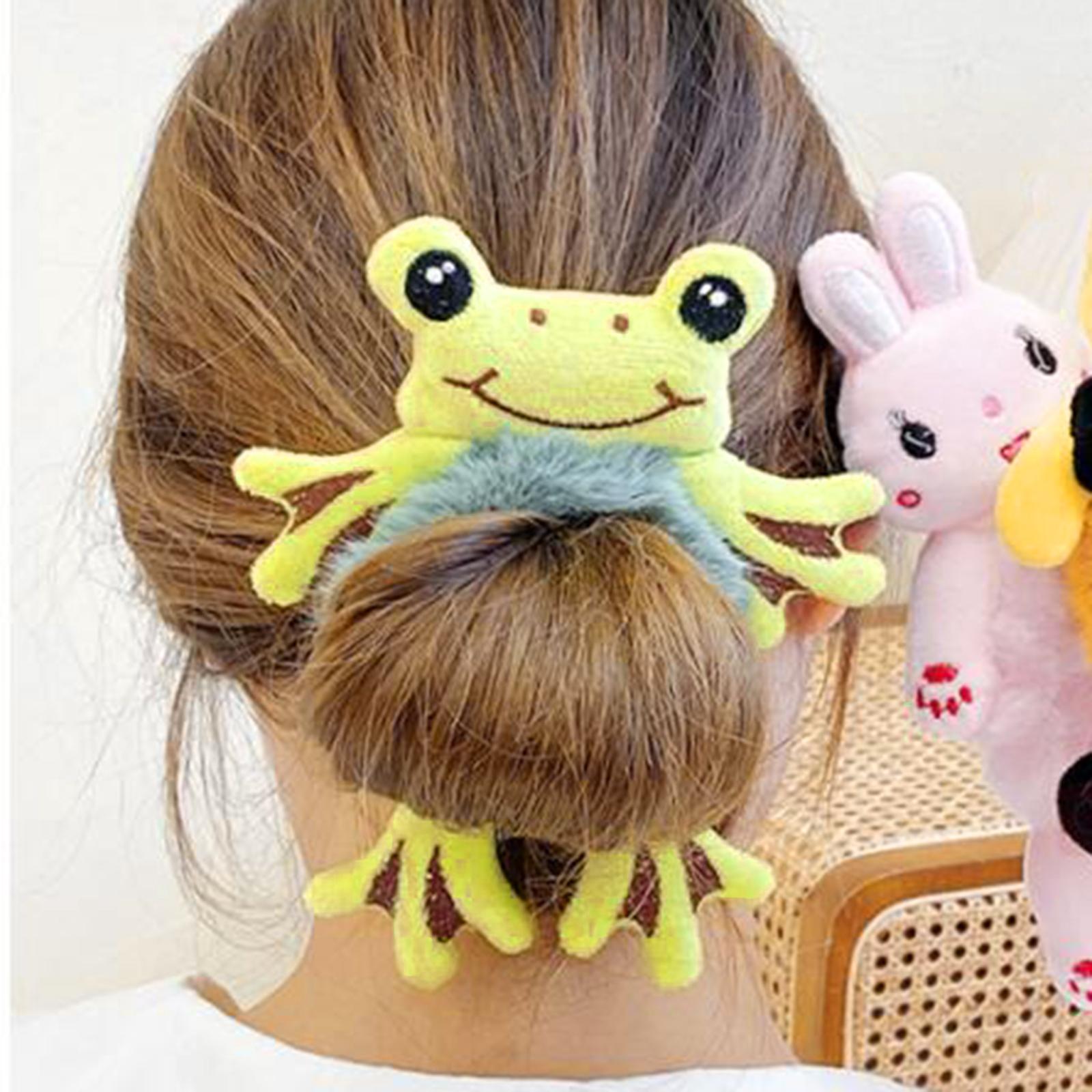 Cartoon Plush Hair Ties Cute Decoration for Women Children Rabbit