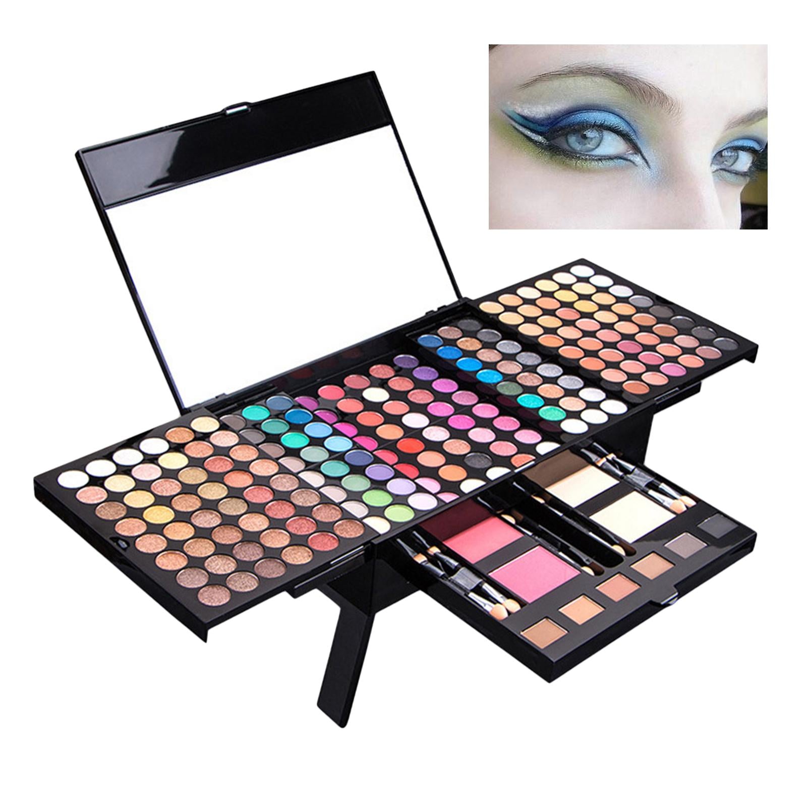 All-in-One Makeup Set 6 Eyebrow Powder with 184 Eyeshadow Professional