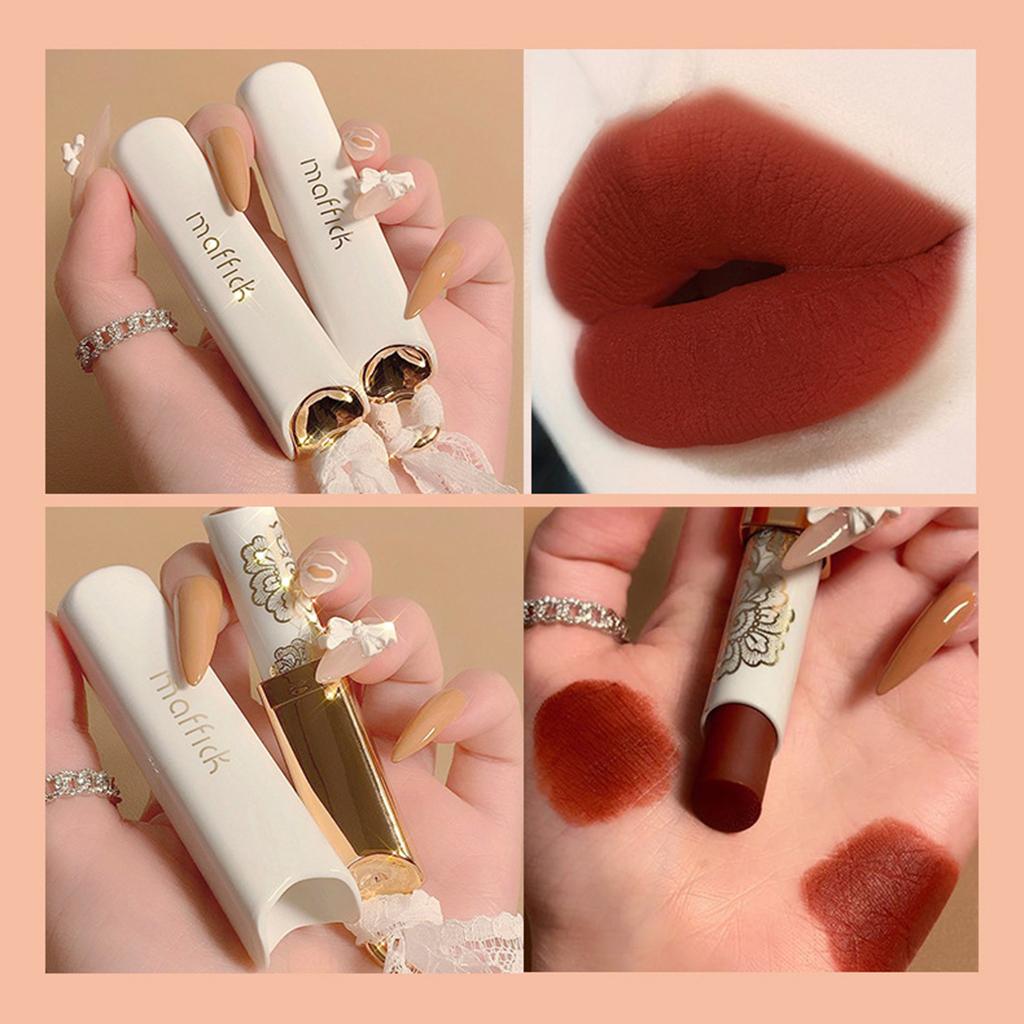 2xVelvet Matte Lipstick Smooth Soft Gloss Women Girls Gifts Long Lasting 04