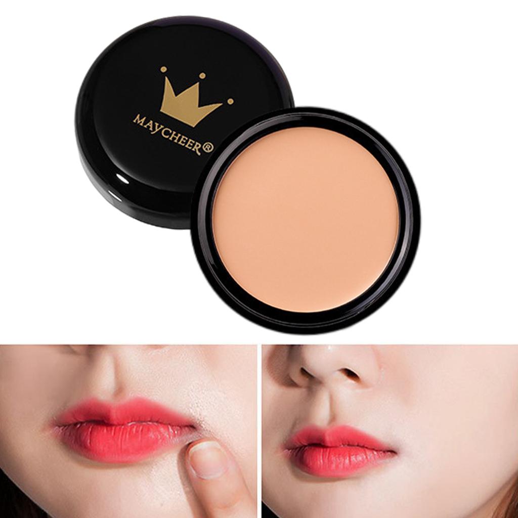 3xMake-up Foundation Concealer Cream Lip Long Lasting Eye Face for Grooming Wheat Color