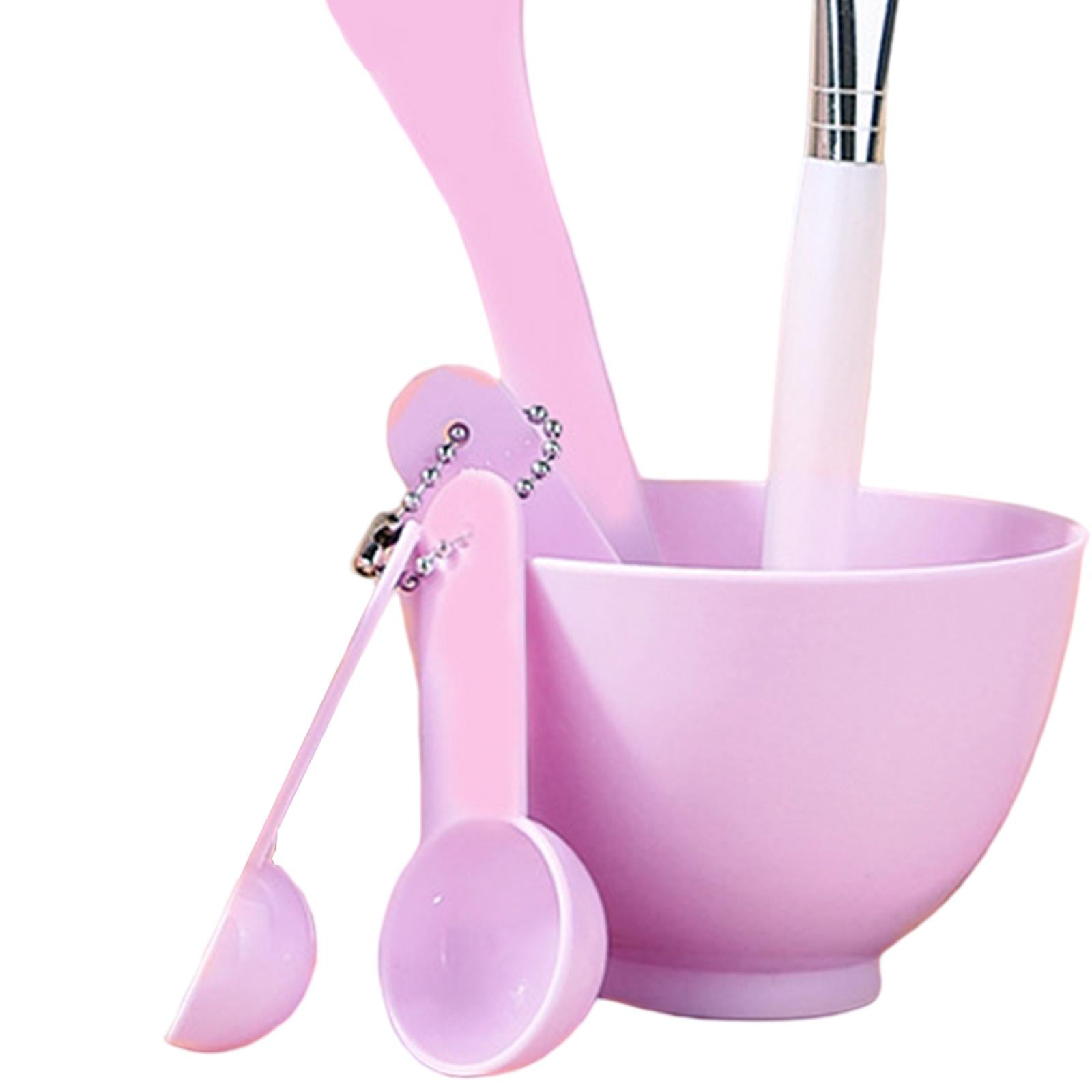 3x6 in 1 Mask Mixing Bowl Set Reusable for Facial Mask Hair Masks Home Purple