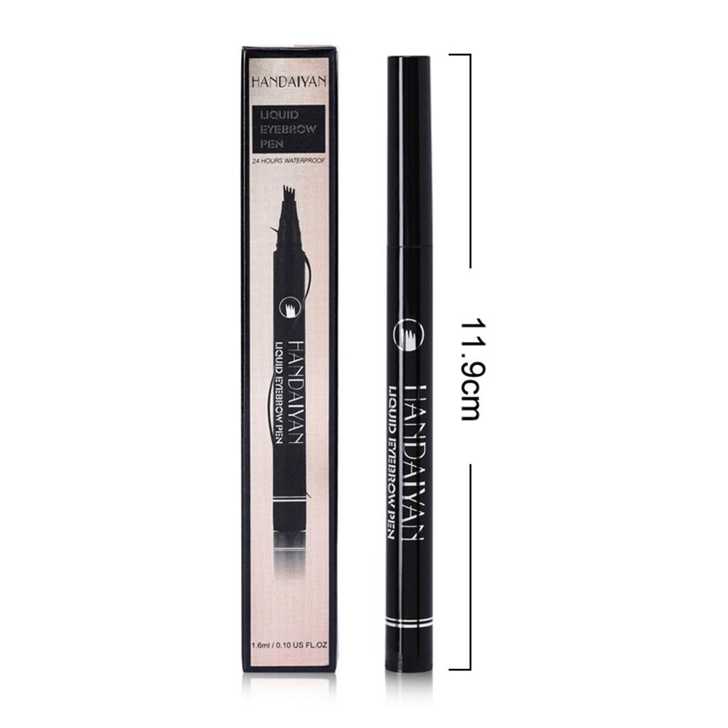 4xMicroblading Eyebrow Pen Micro-Fork Tip Waterproof Color 3D Four Point 1