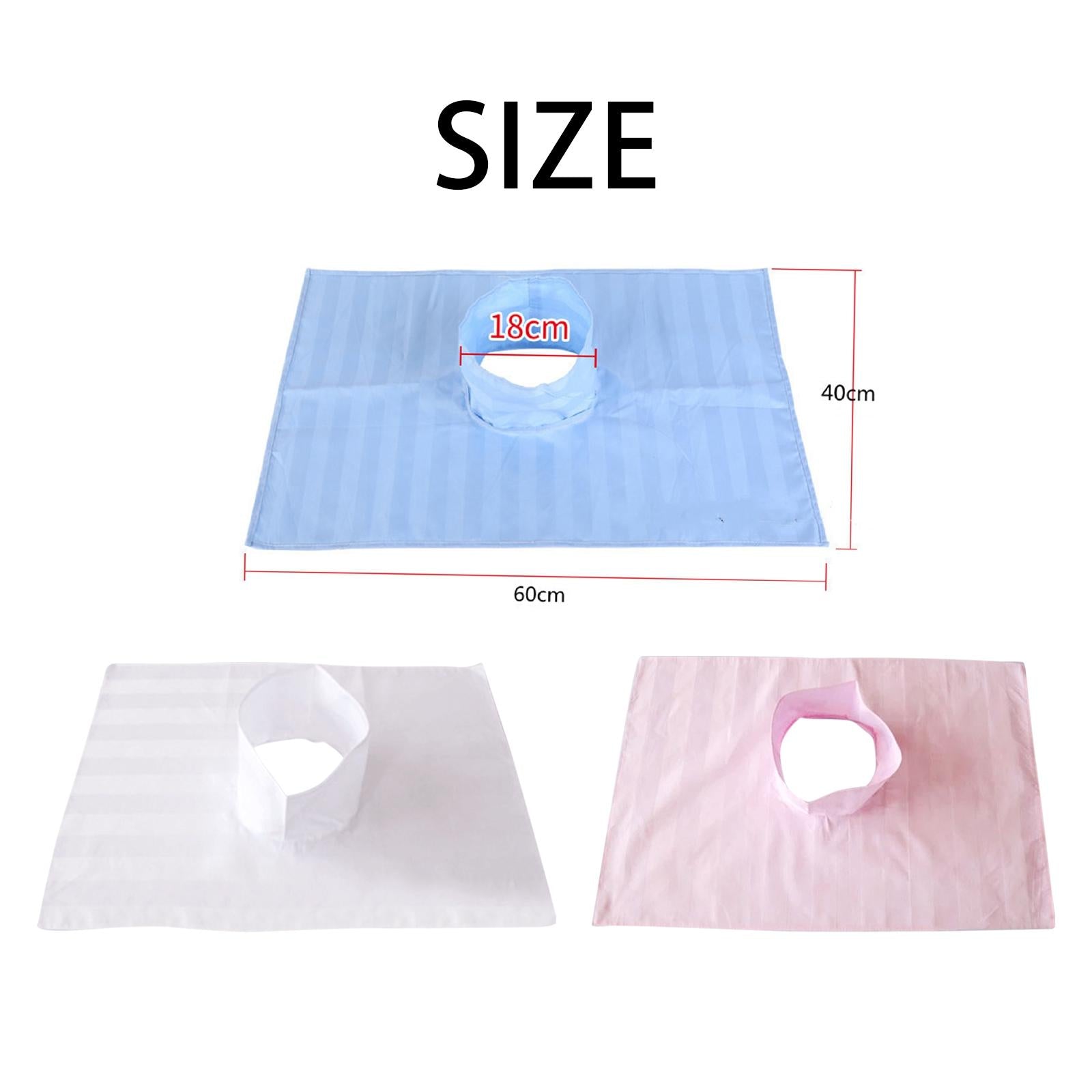 4xMassage Table Cover Sheet with Face Hole for Beauty Salon SPA Massage Tables White 