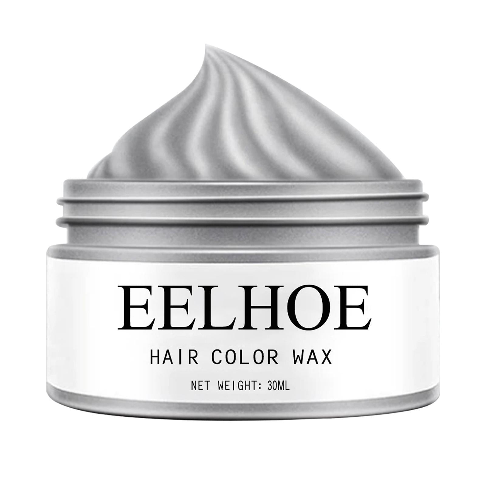 5xHair Coloring Dye Wax Styling Washable Natural One-Time for Cosplay Silver
