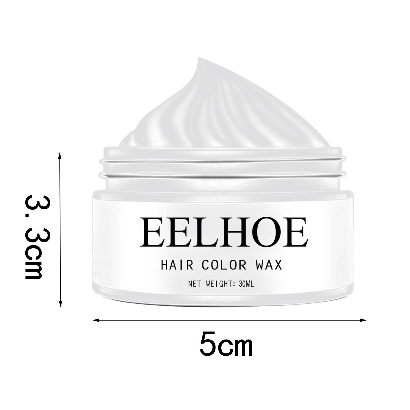 2xHair Coloring Dye Wax Styling Washable Natural One-Time for Cosplay White