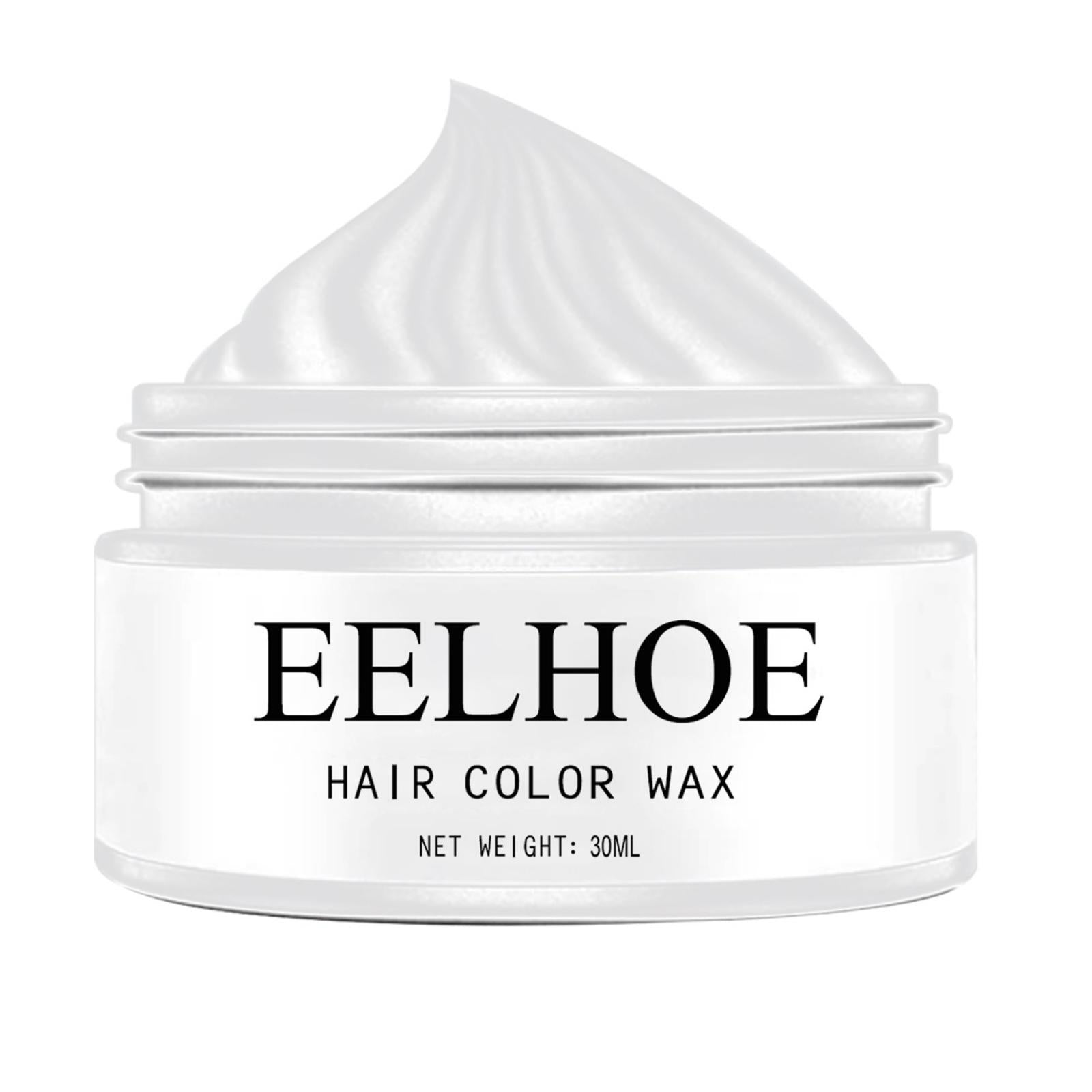 4xHair Coloring Dye Wax Styling Washable Natural One-Time for Cosplay White