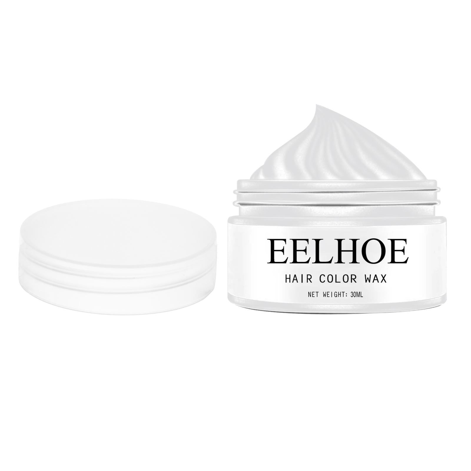 3xHair Coloring Dye Wax Styling Washable Natural One-Time for Cosplay White