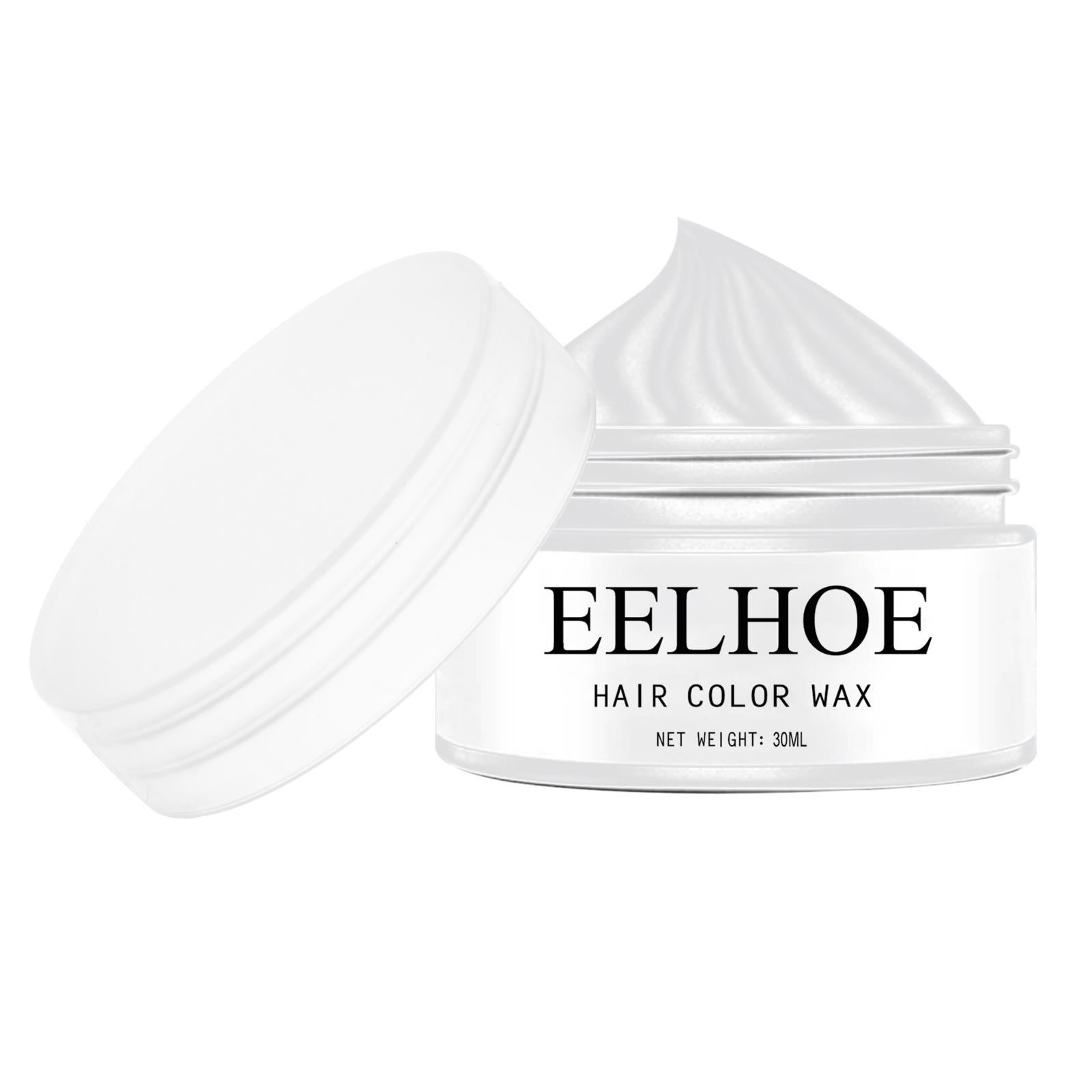 4xHair Coloring Dye Wax Styling Washable Natural One-Time for Cosplay White