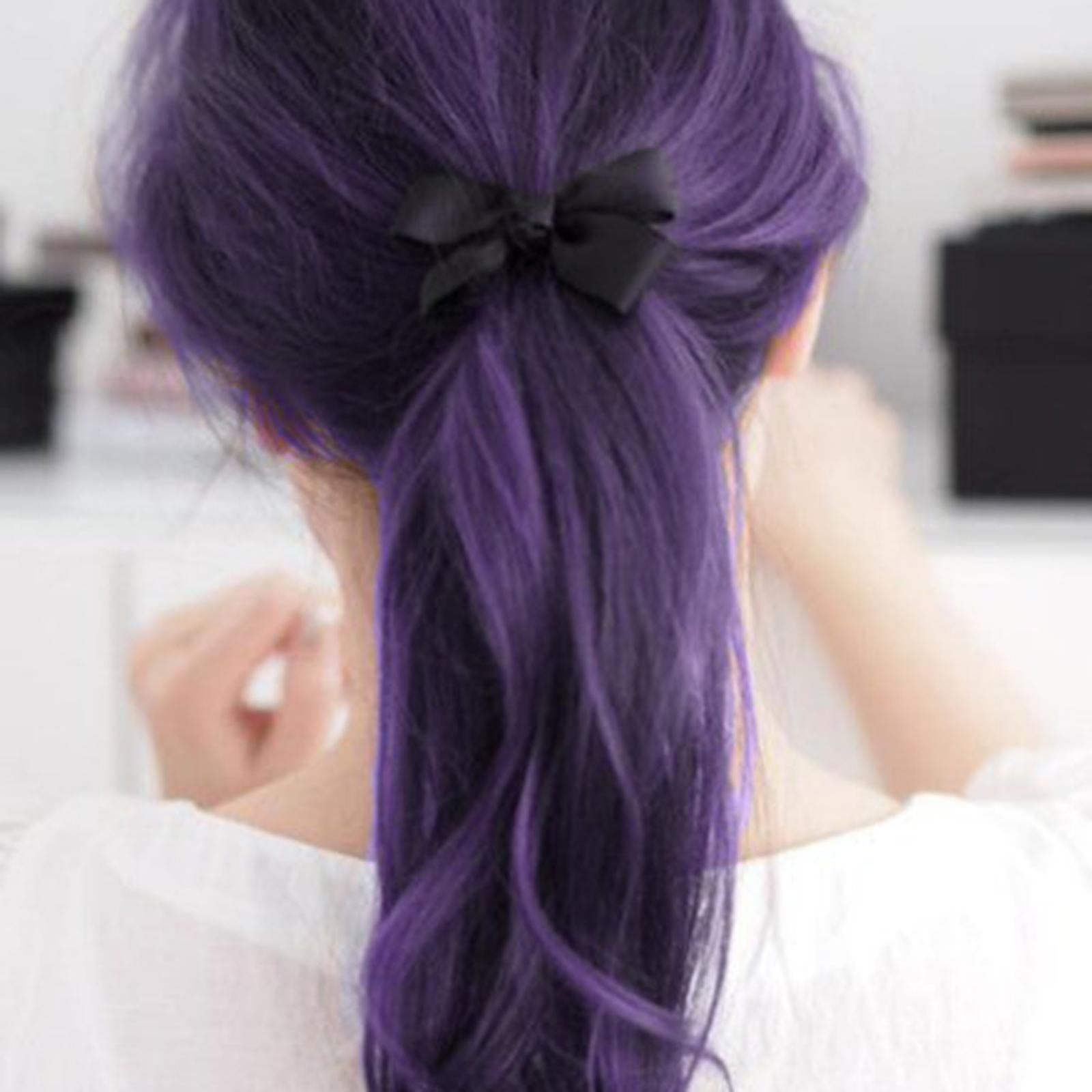 2xHair Coloring Dye Wax Styling Washable Natural One-Time for Cosplay Purple