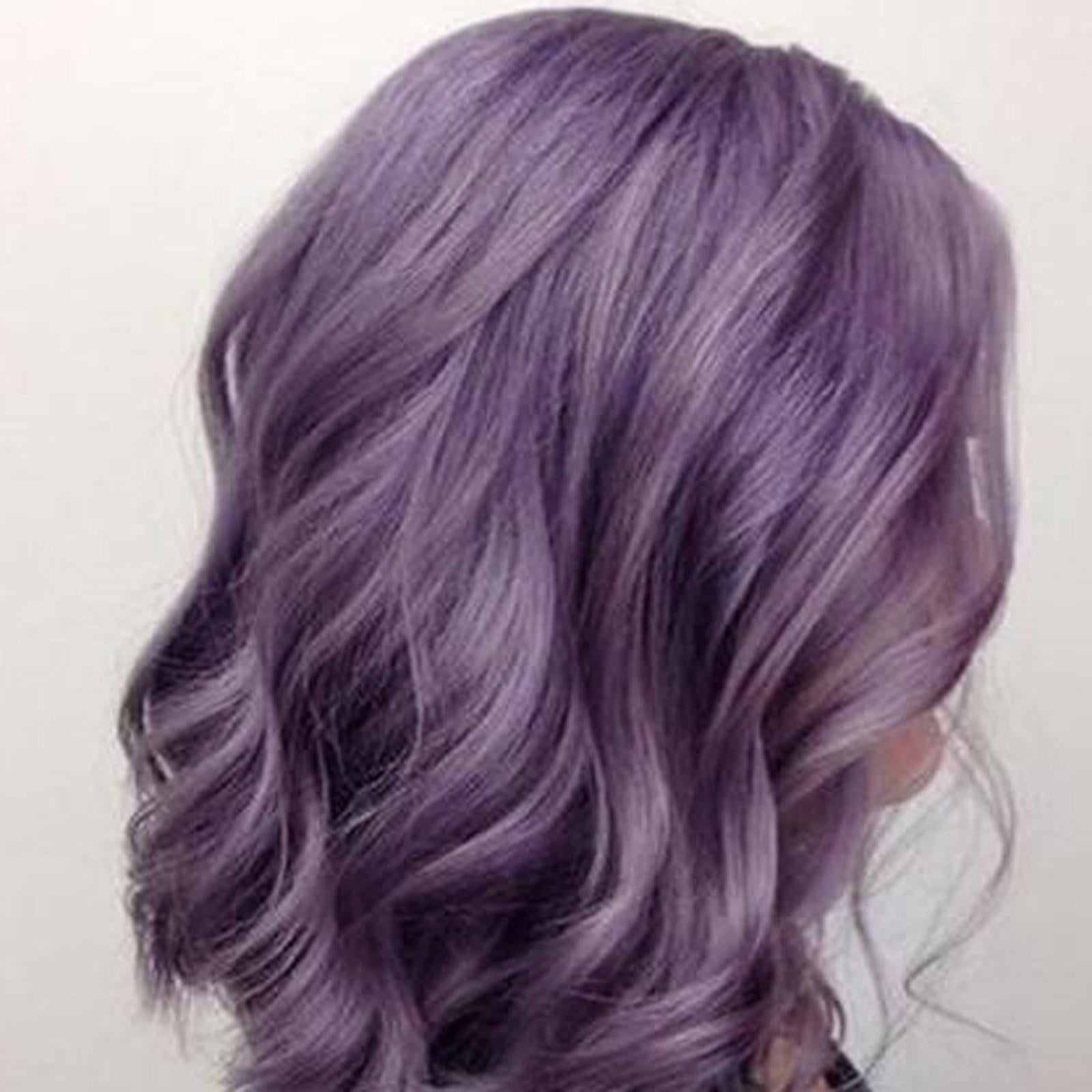 3xHair Coloring Dye Wax Styling Washable Natural One-Time for Cosplay Purple