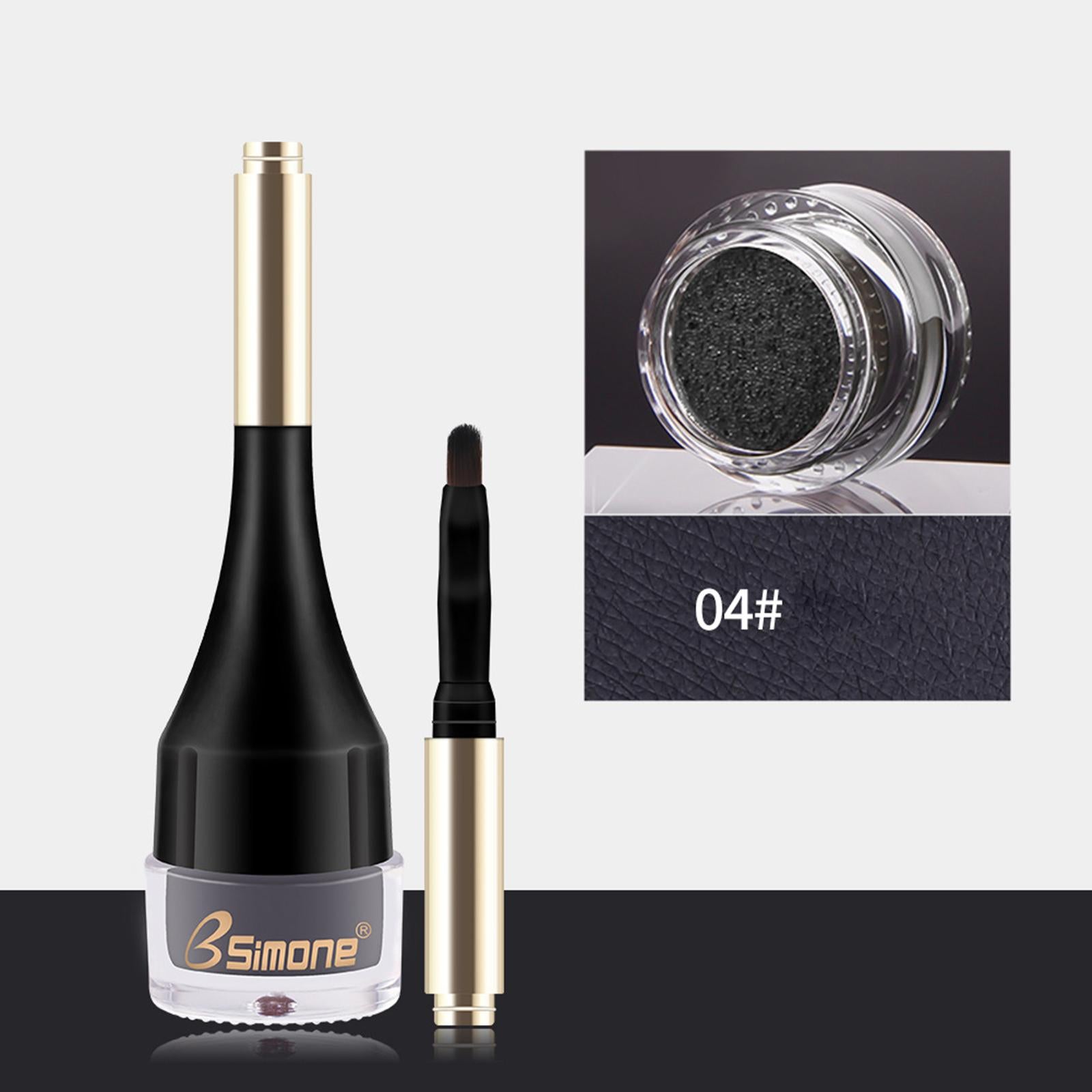 3xEyebrow Gel Waterproof Long Lasting Makeup Tattoo for Full Eyebrow Makeup Gray Black