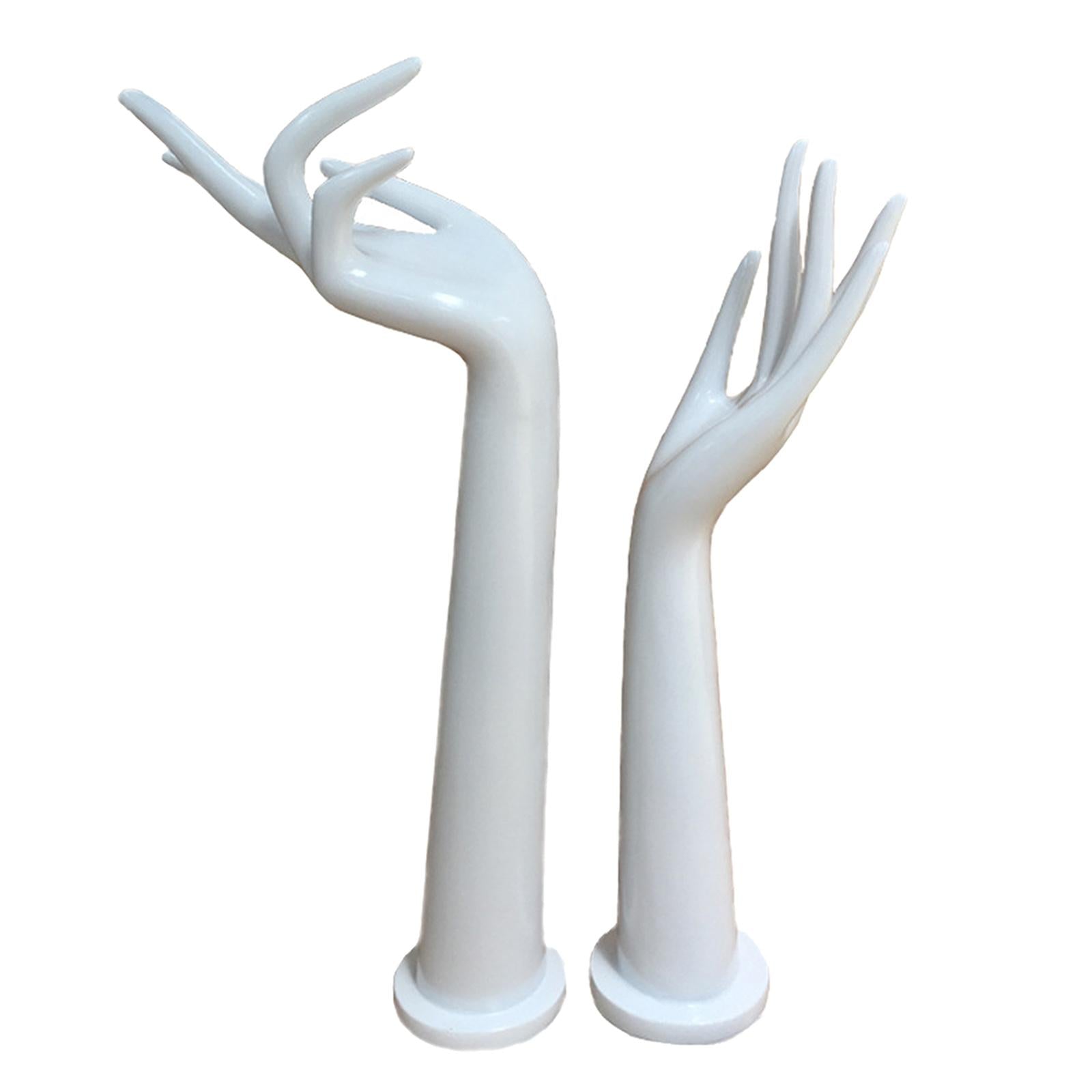 2 Pieces Mannequin Hands Prop Stand Holder for Chain Bangle Jewelry Store