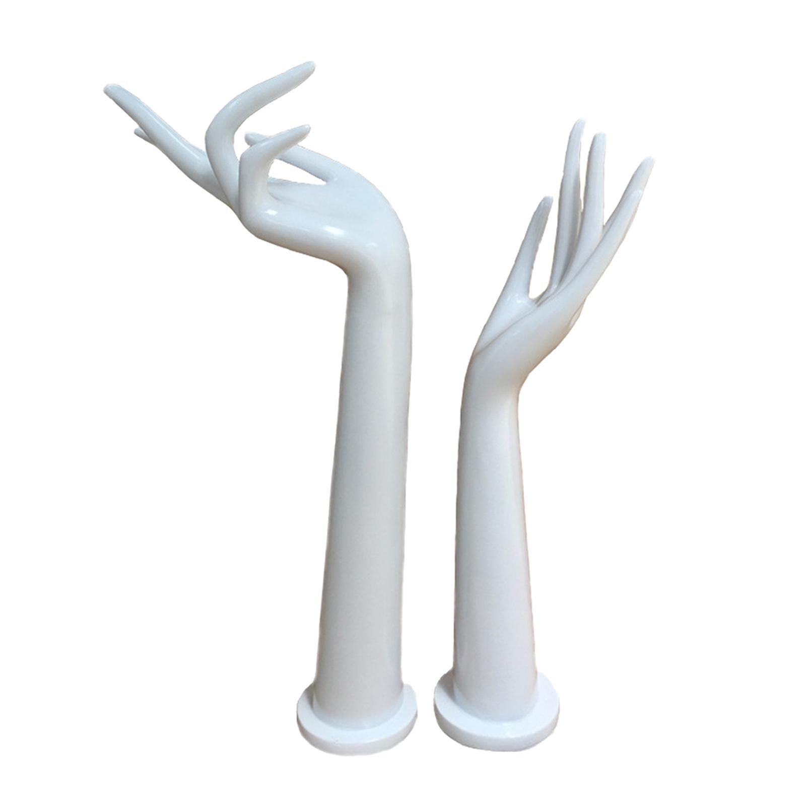 2 Pieces Mannequin Hands Prop Stand Holder for Chain Bangle Jewelry Store