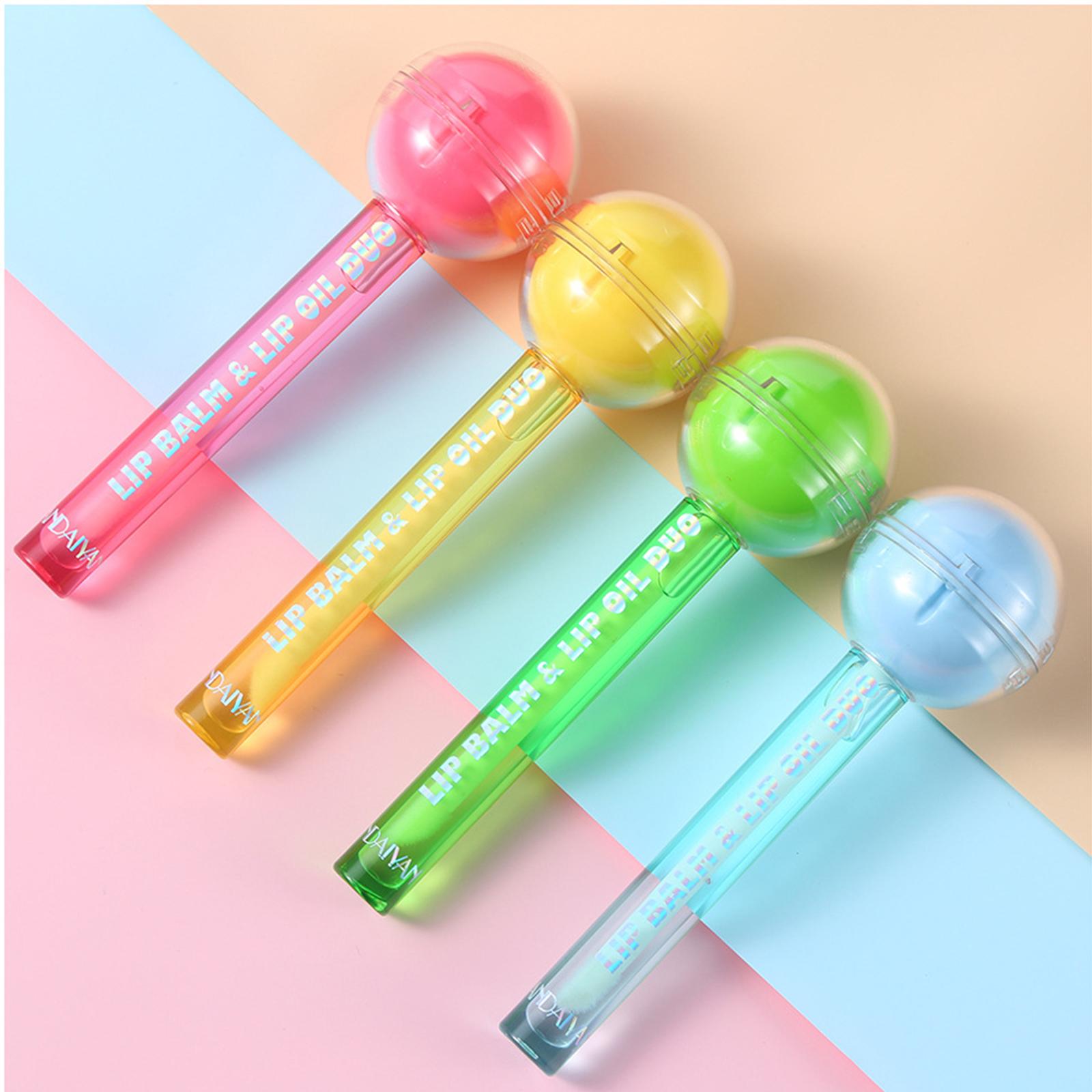 3x2 in 1   Lip Balm Lip Gloss Tint for Dry Lips Lip Care Gifts Blue