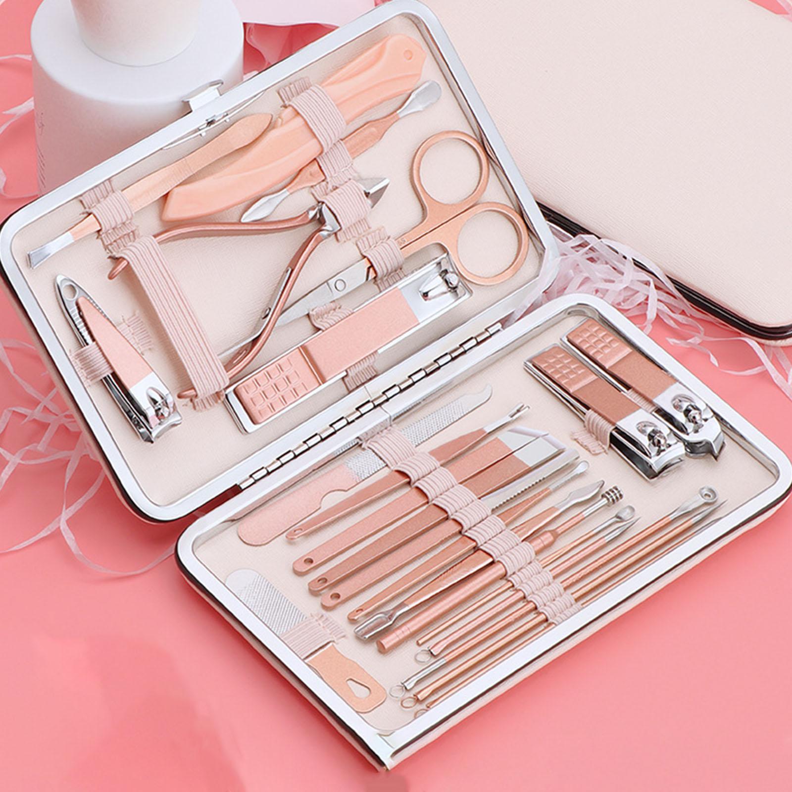 23 Pieces Manicure Nail Clipper Set Ear Spoon for Nail Care Grooming Toe