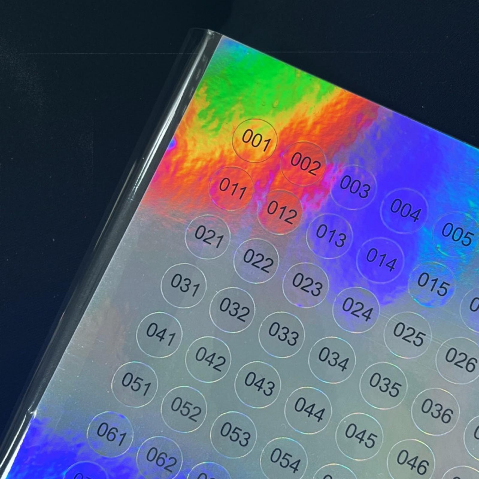 3xLaser Digital Label Stickers for Office Products Lipstick number 001 to 160