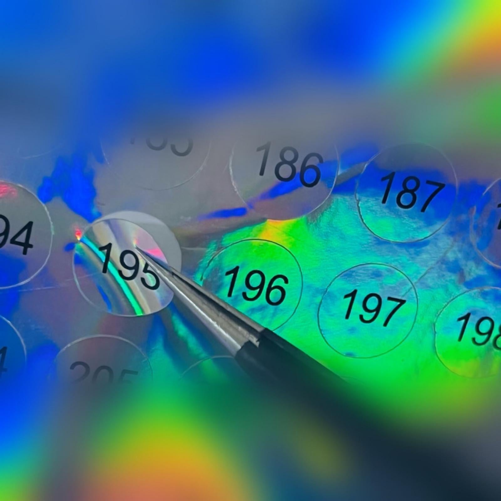 3xLaser Digital Label Stickers for Office Products Lipstick number 001 to 160