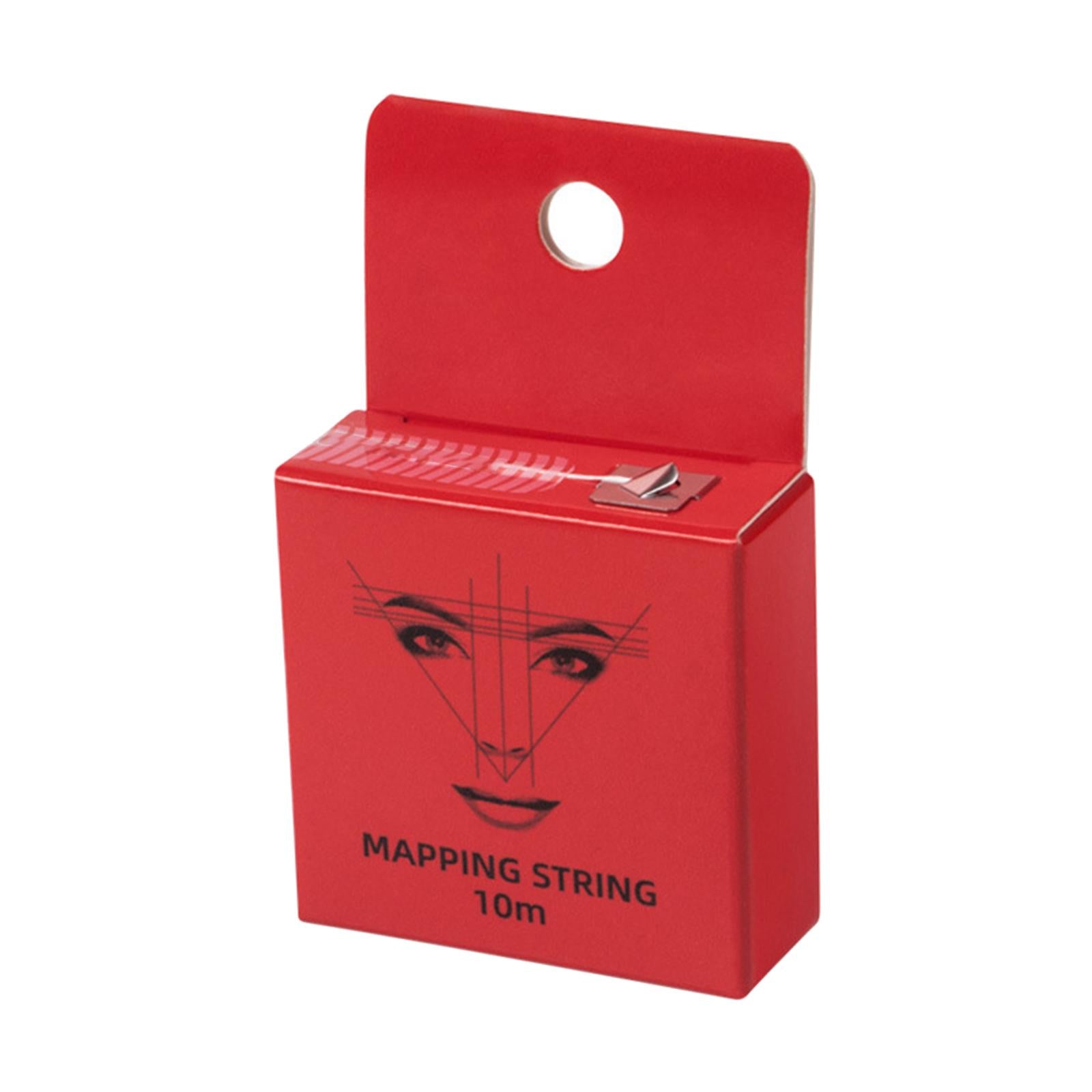 10M Pre-Inked Mapping Strings Measuring Tool for Microblading Eyebrow Red