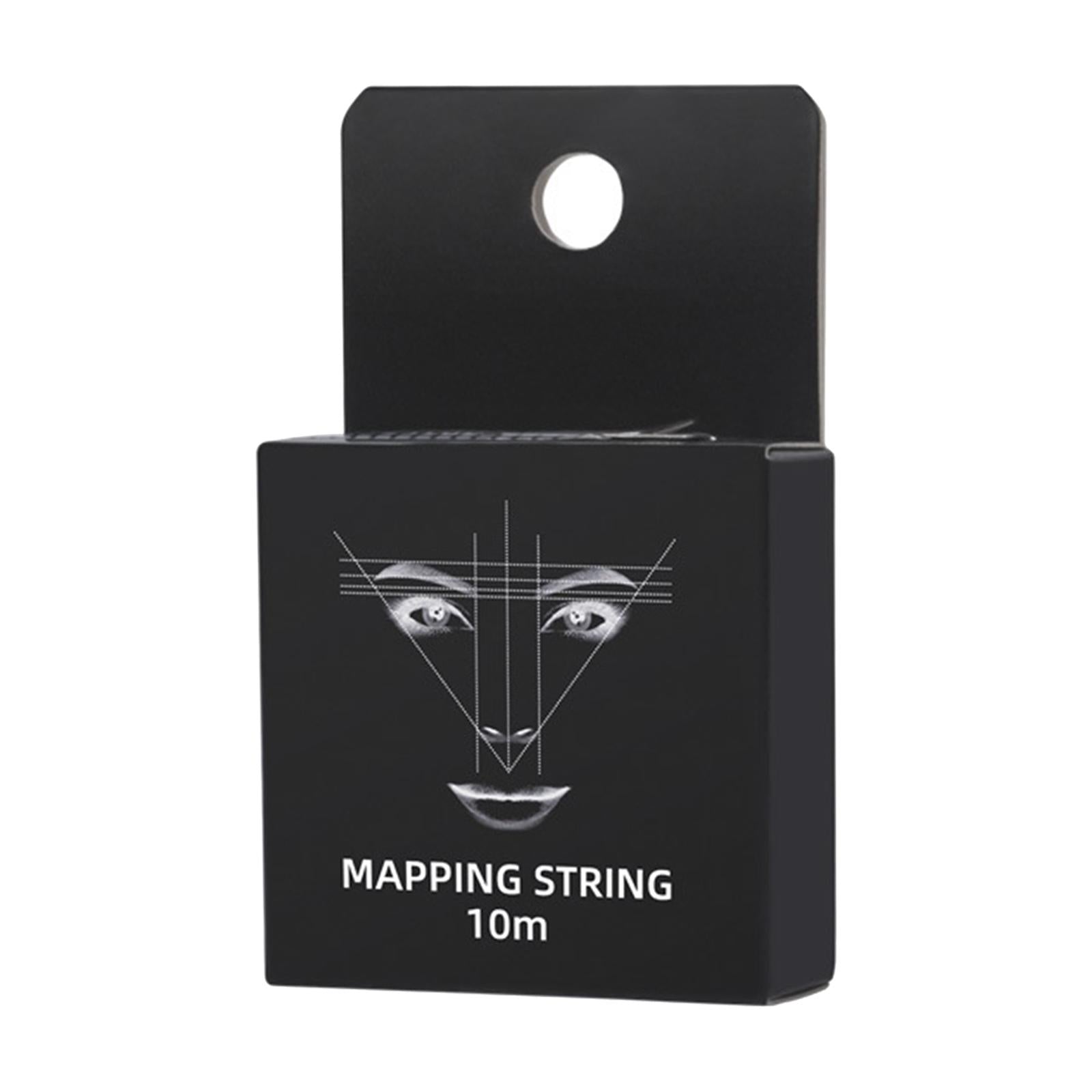 10M Pre-Inked Mapping Strings Measuring Tool for Microblading Eyebrow Black