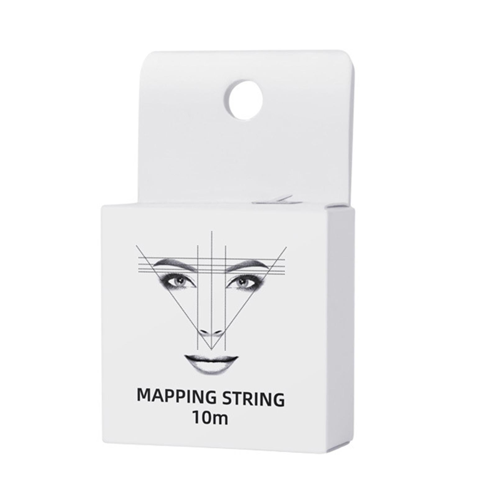 10M Pre-Inked Mapping Strings Measuring Tool for Microblading Eyebrow White