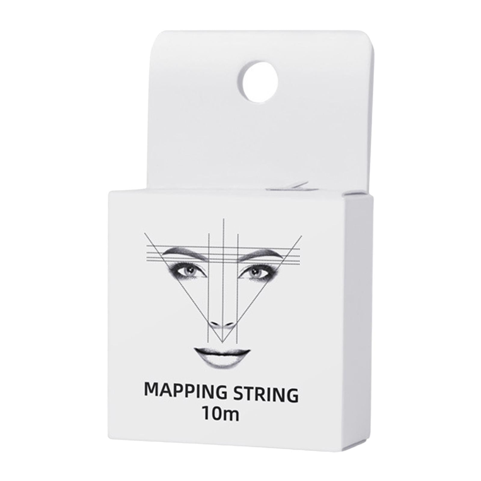 10M Pre-Inked Mapping Strings Measuring Tool for Microblading Eyebrow White