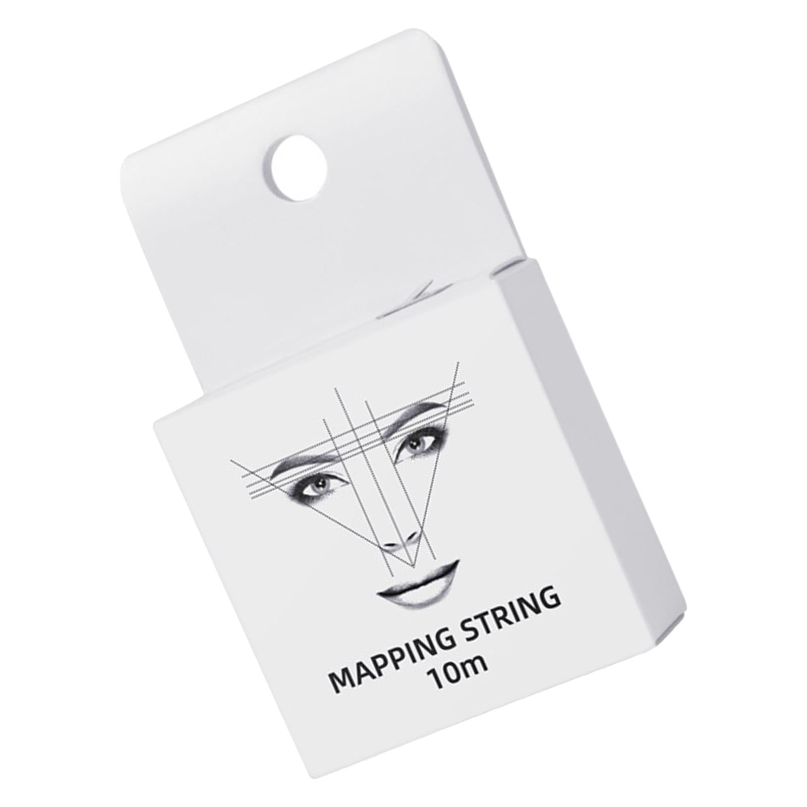 10M Pre-Inked Mapping Strings Measuring Tool for Microblading Eyebrow White