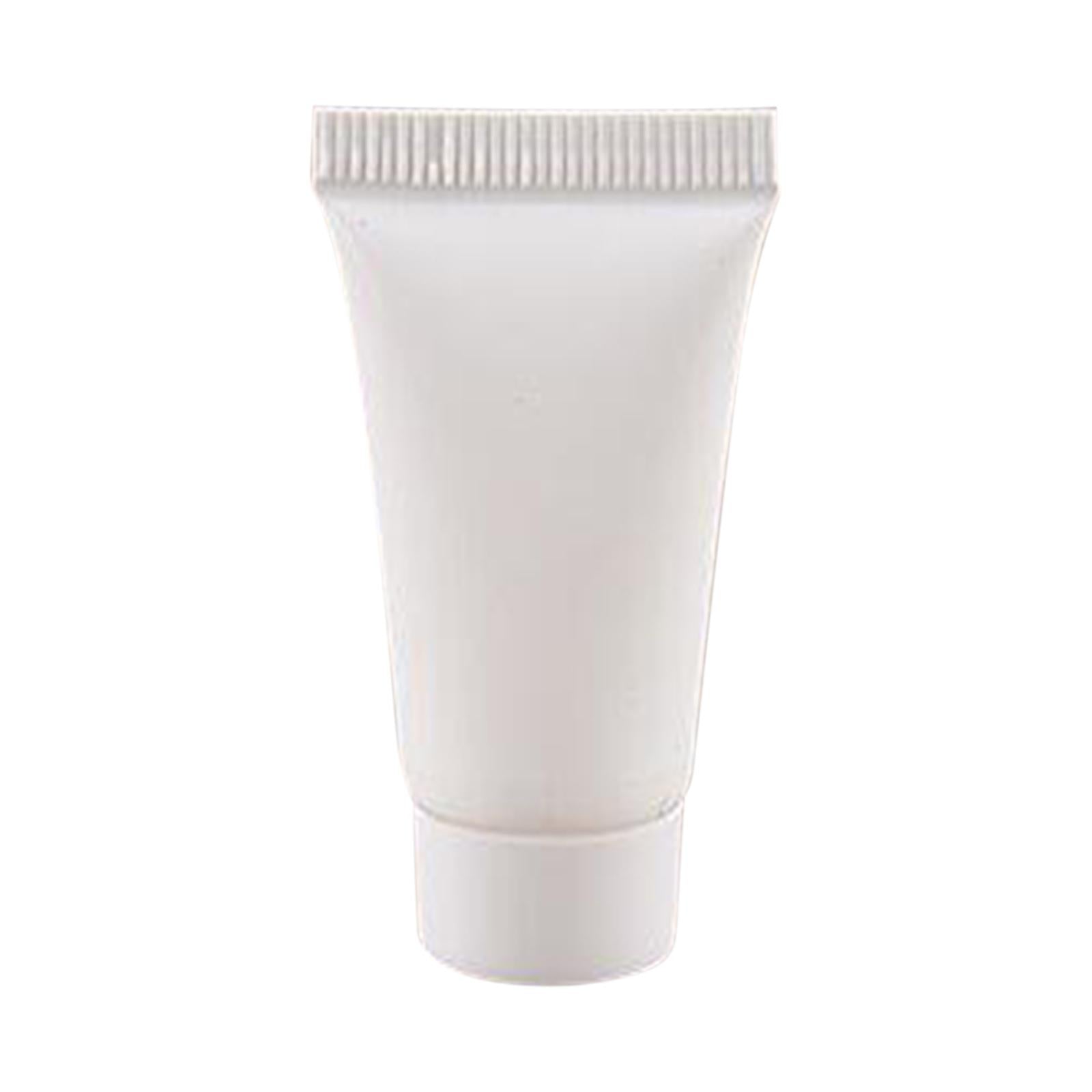 100Pcs Empty Soft Tubes Bottle 5ml with Caps for Makeup Cream white
