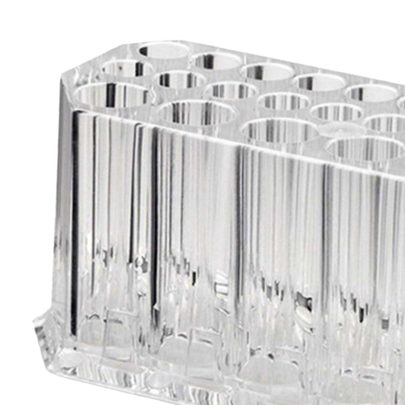 26 Grids Makeup Brushes Holder Shelf Organizer Clear for Women Girls Display