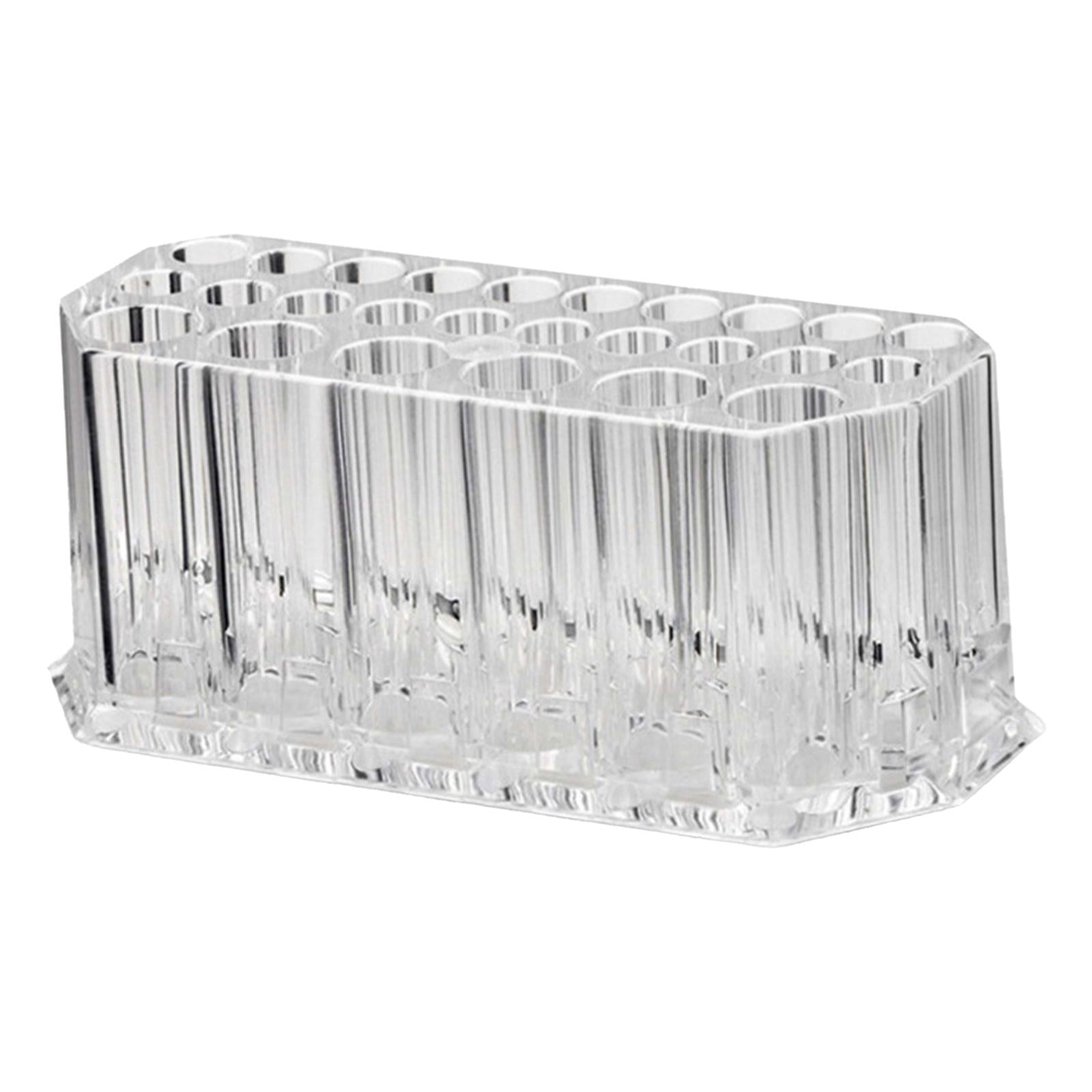 26 Grids Makeup Brushes Holder Shelf Organizer Clear for Women Girls Display