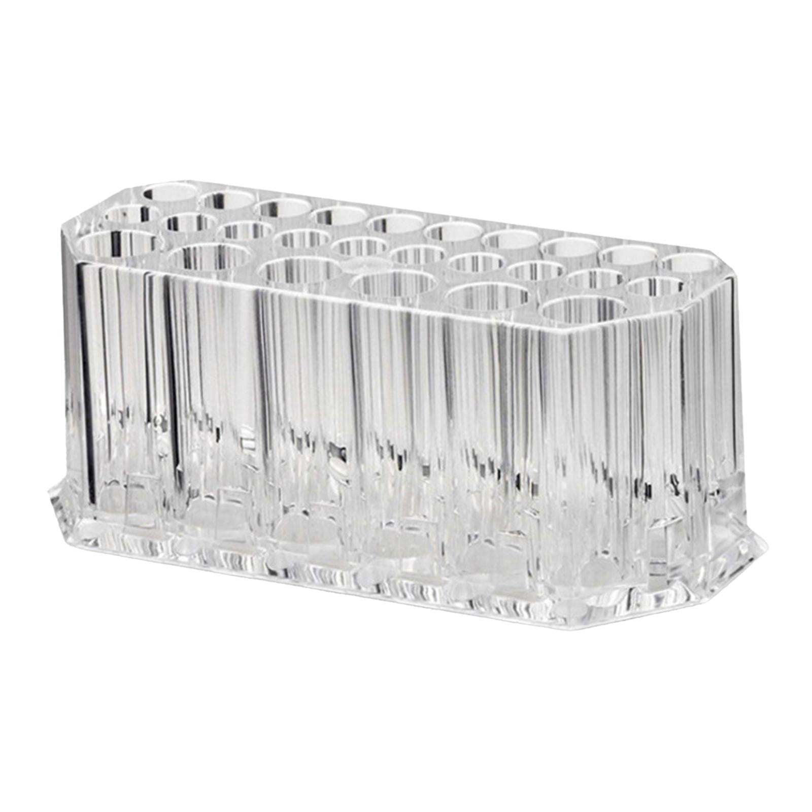 26 Grids Makeup Brushes Holder Shelf Organizer Clear for Women Girls Display