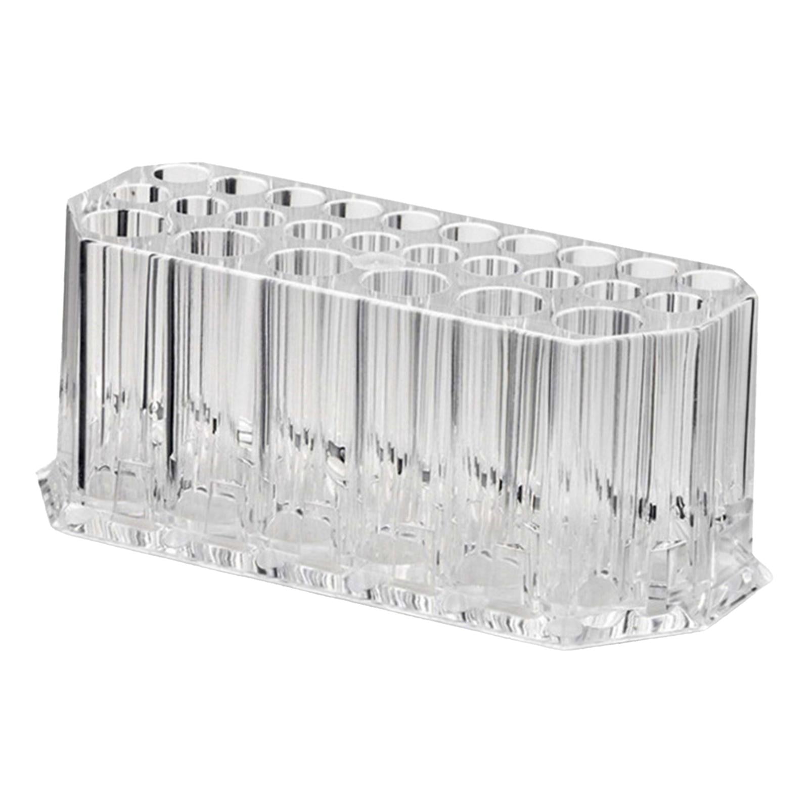 26 Grids Makeup Brushes Holder Shelf Organizer Clear for Women Girls Display