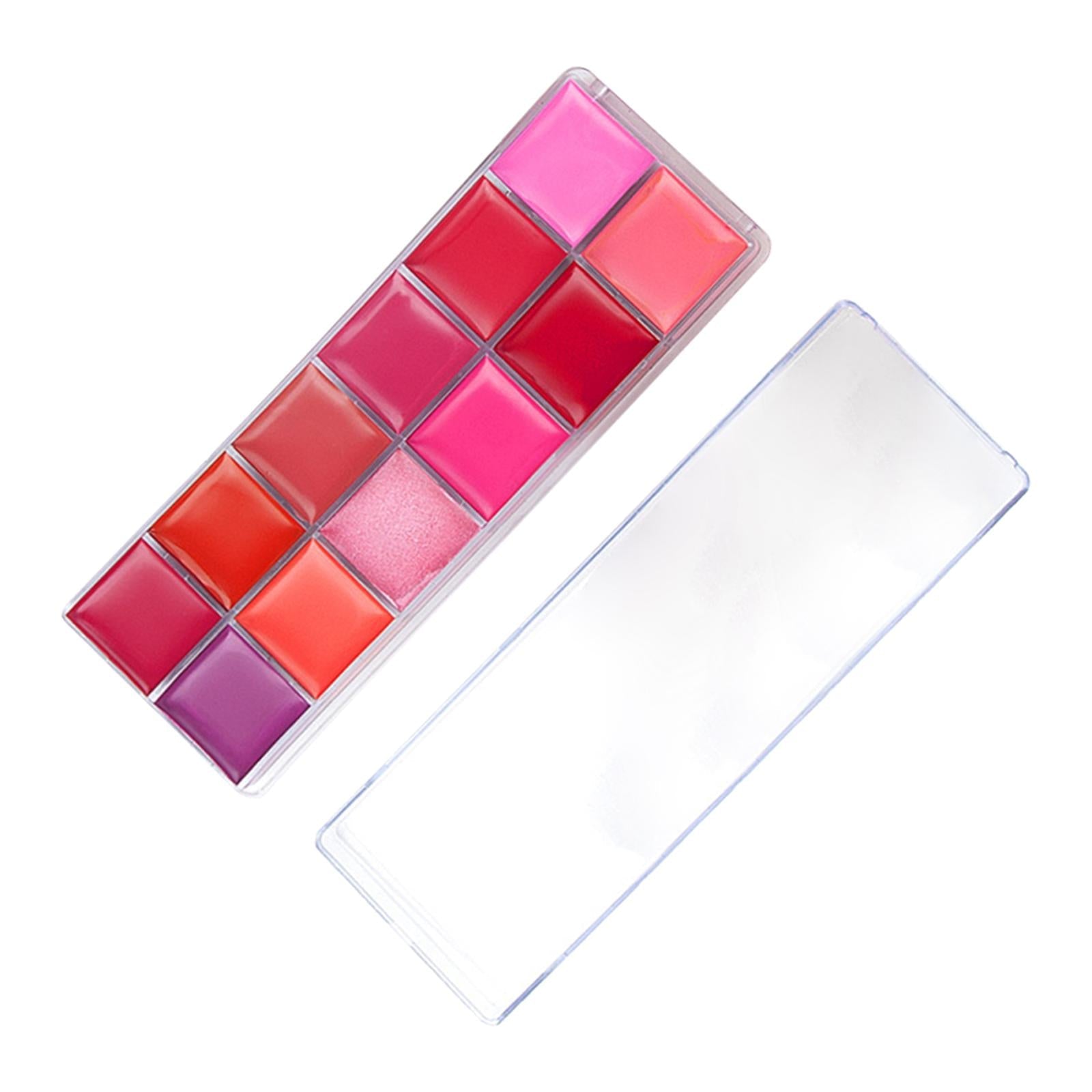 12 Colors Lipstick Palette Shimmer and Matte Embellish Makeup Kit Gift Women