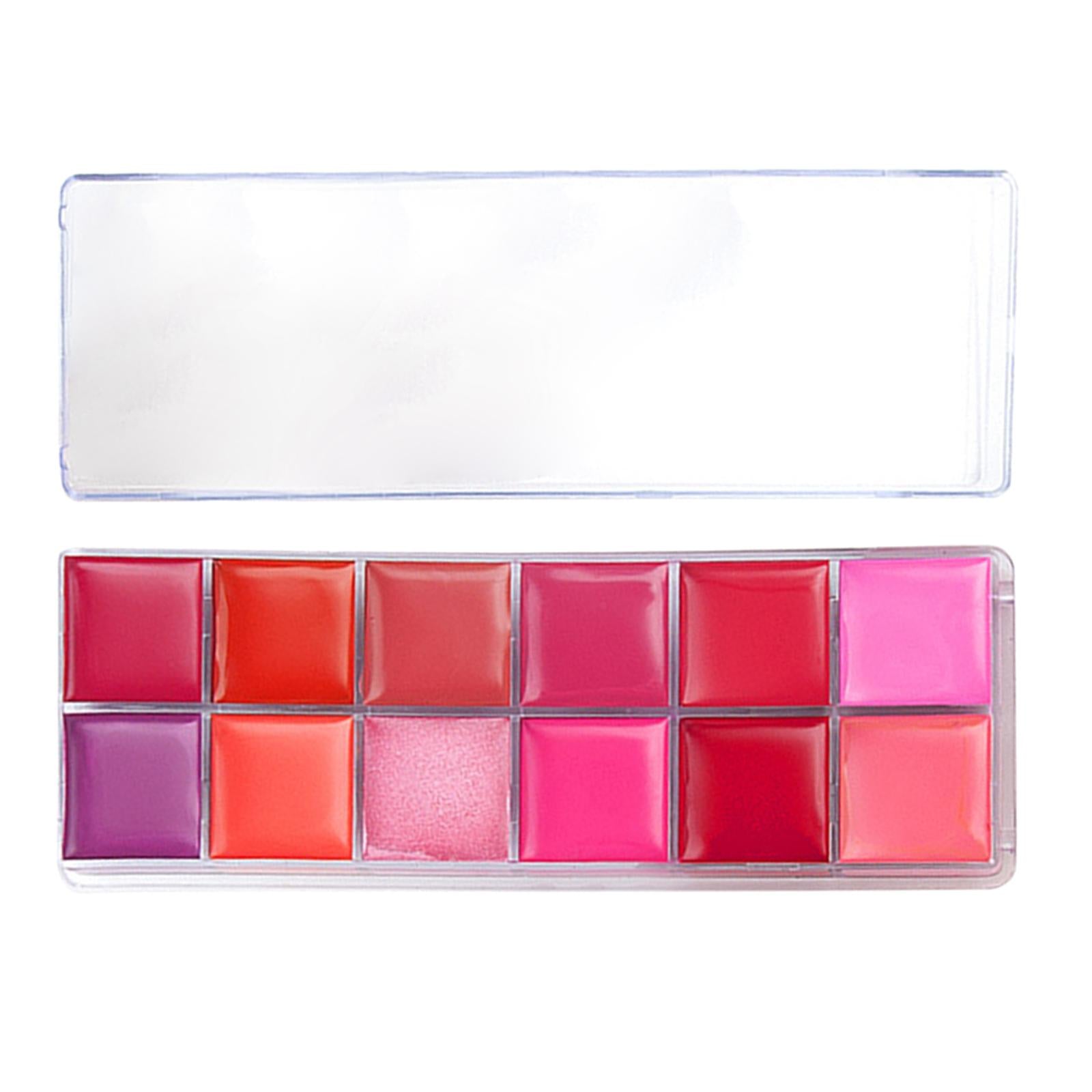 12 Colors Lipstick Palette Shimmer and Matte Embellish Makeup Kit Gift Women