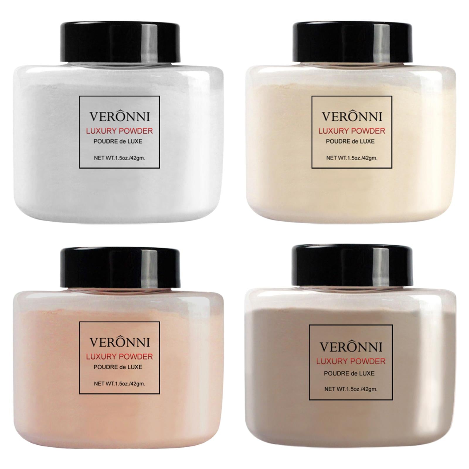 2xLoose Face Powder Semi-Matte Finish Smooth Skin Light Makeup Oil Control 01