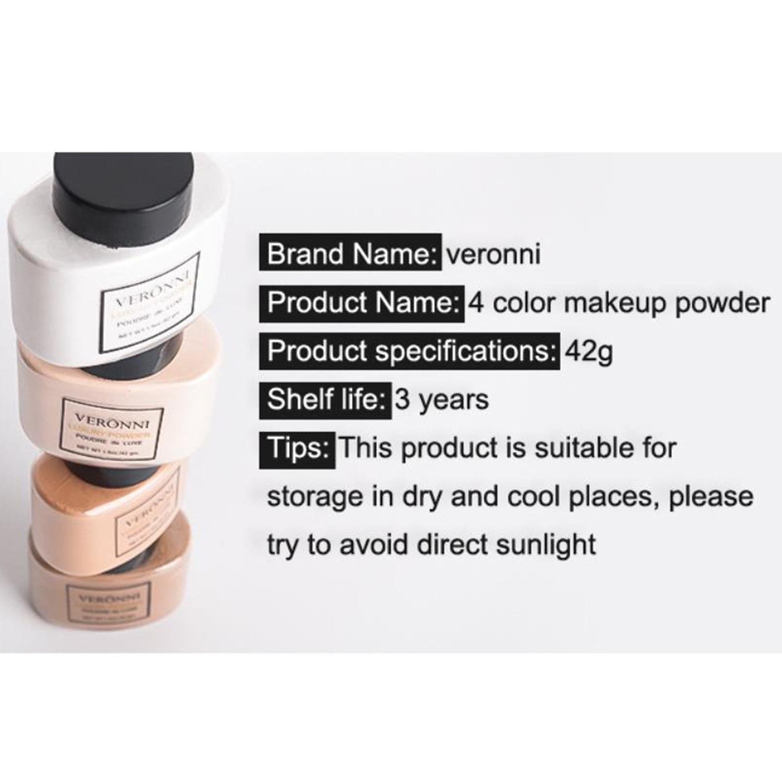 4xLoose Face Powder Semi-Matte Finish Smooth Skin Light Makeup Oil Control 03