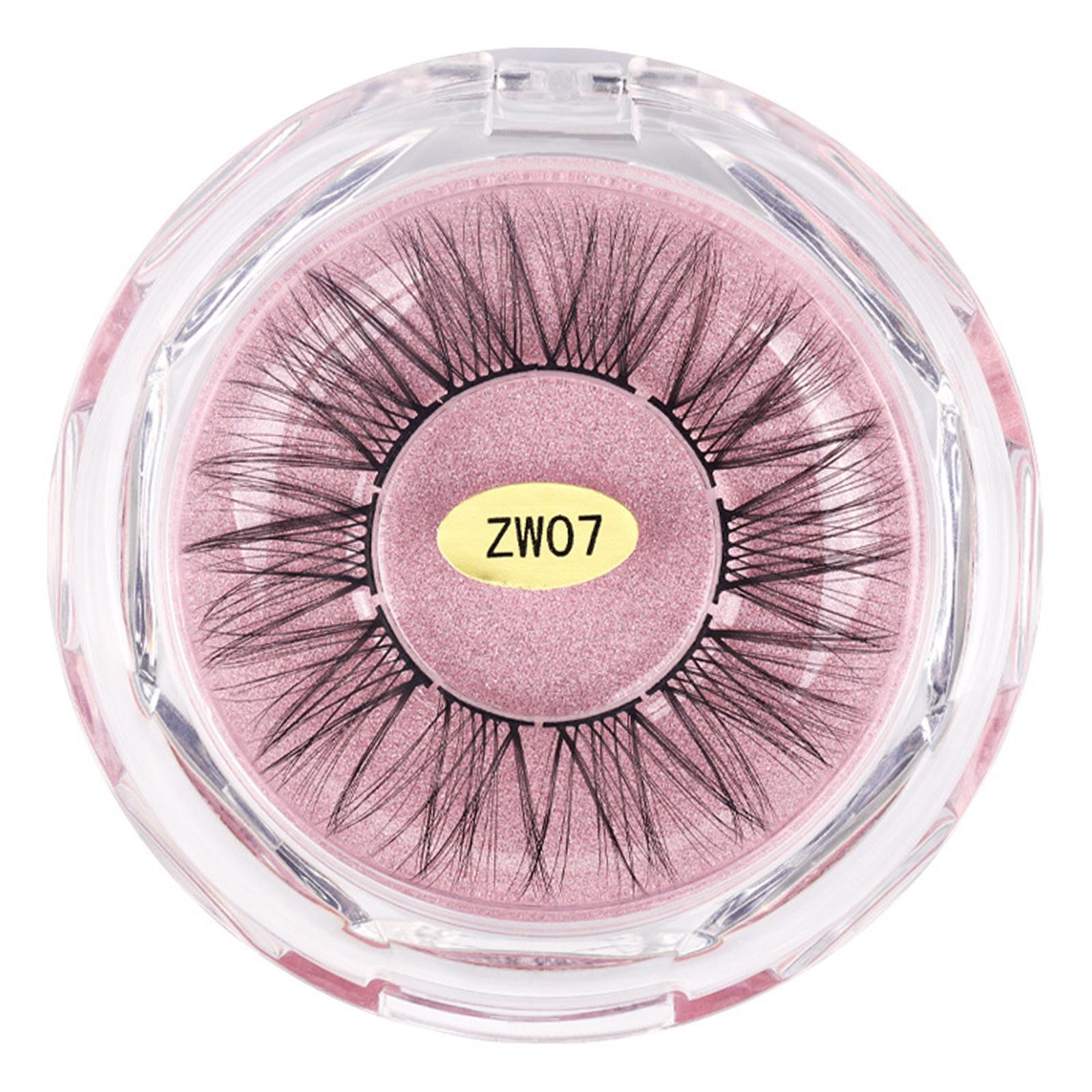 2xSelf-Adhesive False Eyelash Segmented Reusable Volume DIY for Women Girls ZW07