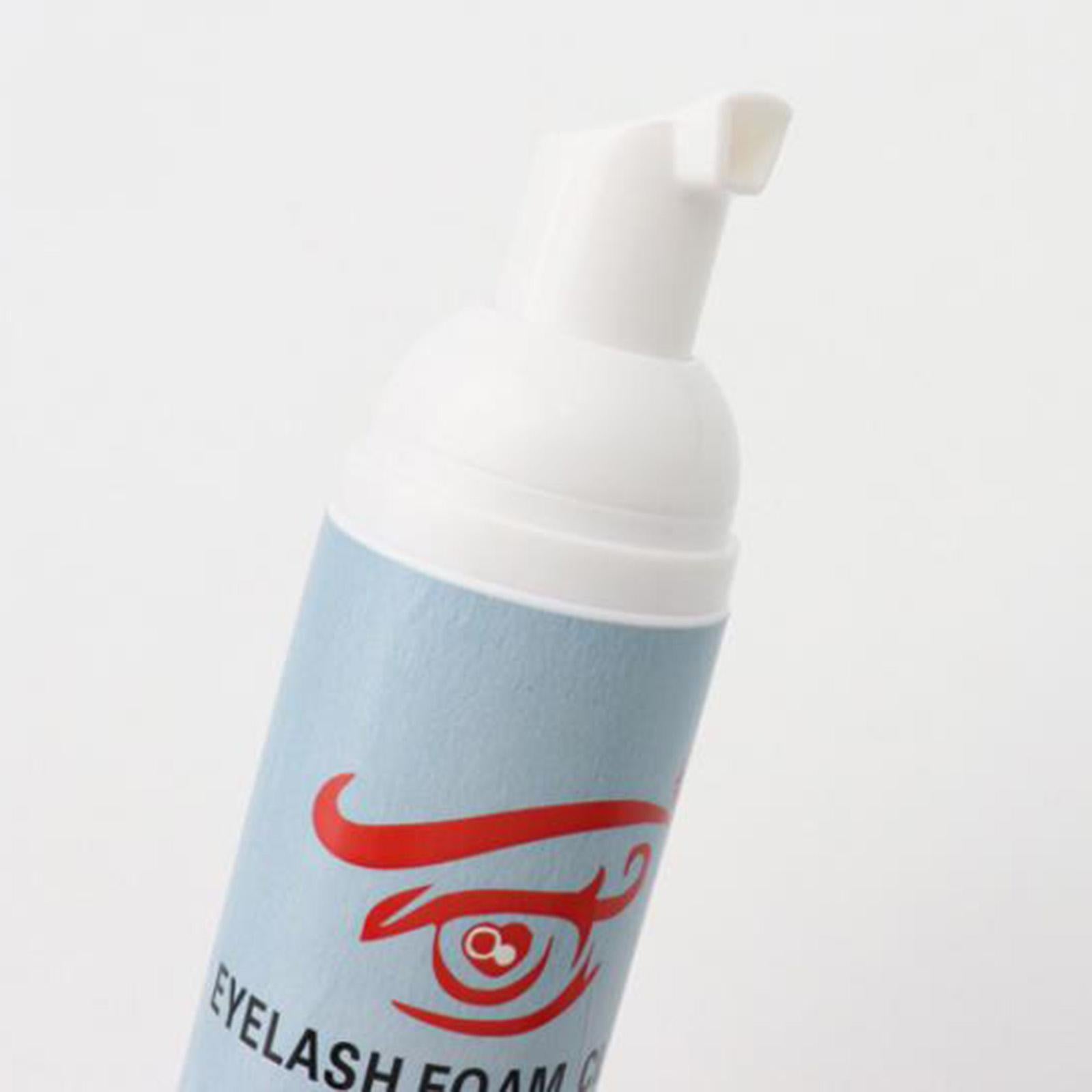 2xNatural Eyelash Extension Cleanser 60ml Cleaning Foam Eye Lash  White