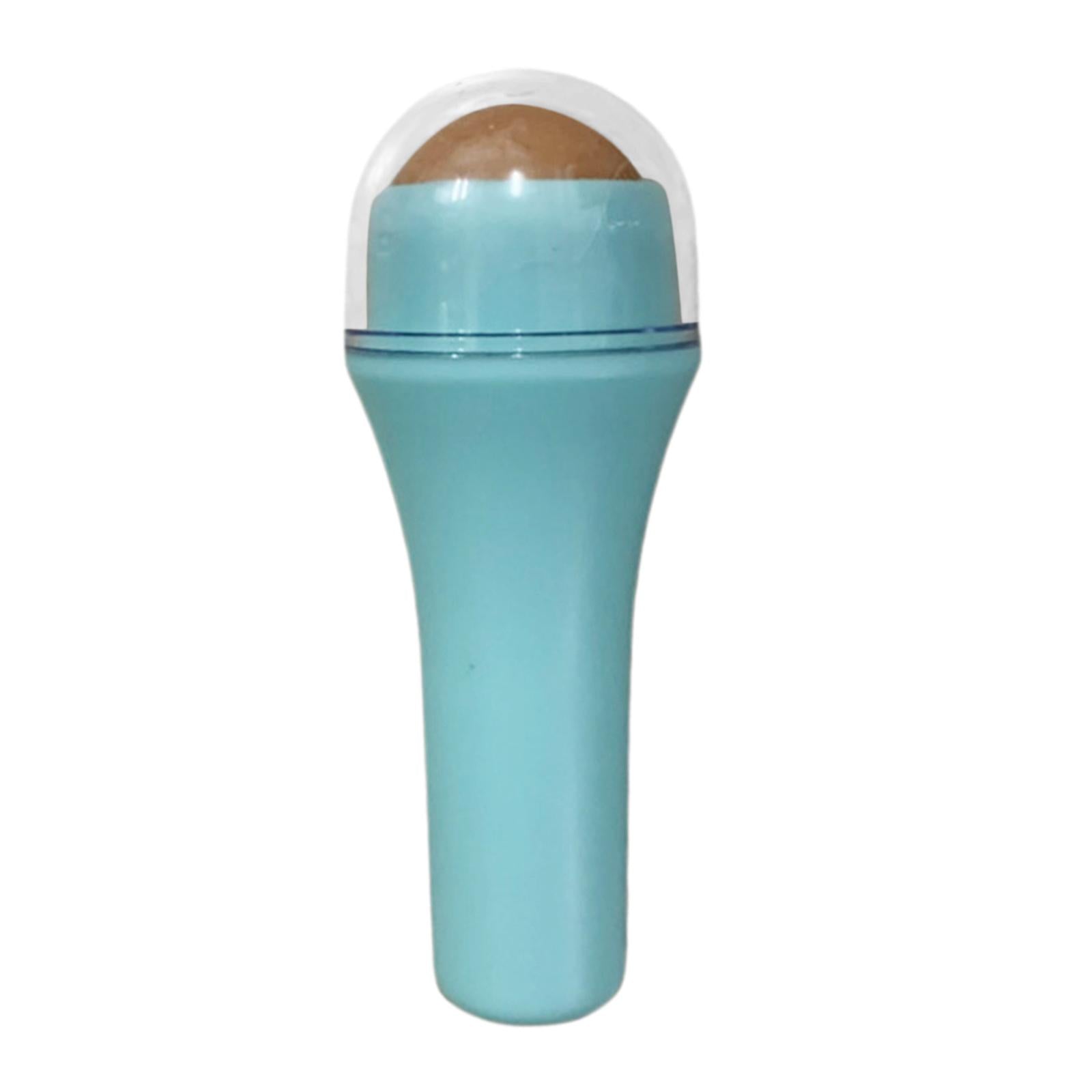 4xFacial Roller Volcanic Stone Massage Oil Absorbing for Oily Skin At-Home Blue