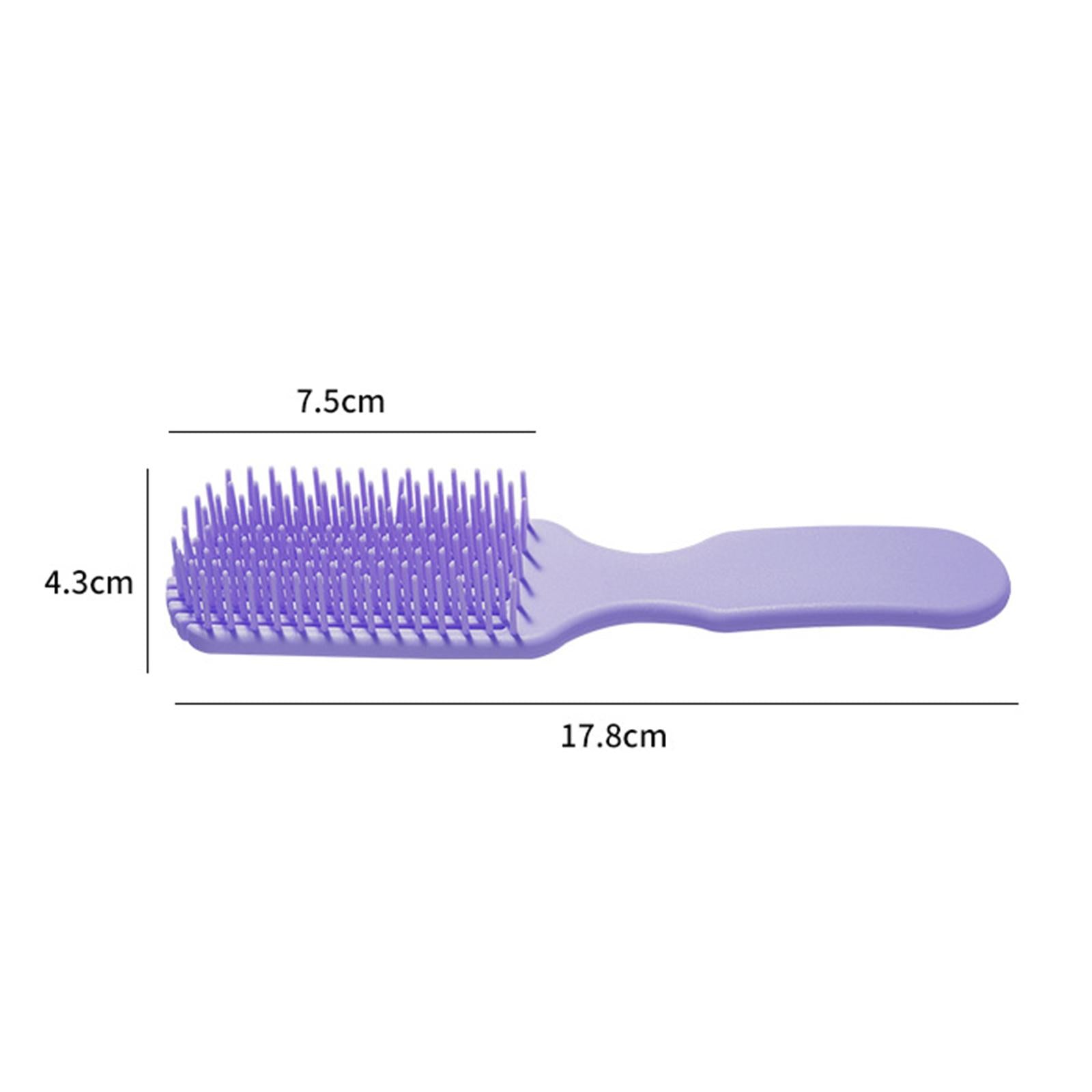 3xHairdressing Massage Comb Tpee Handle Comfortable Light for Wet Long Hair