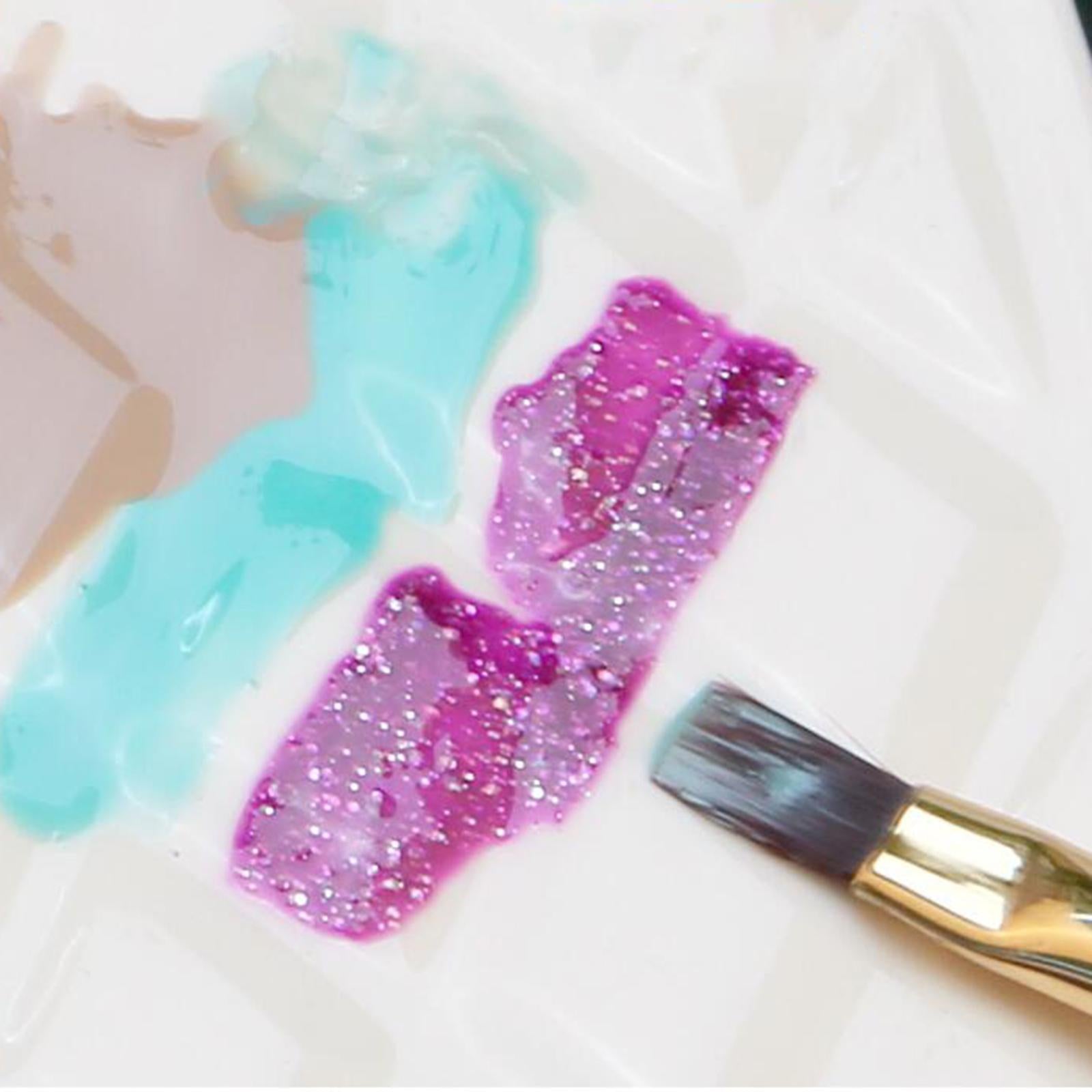Ceramic Nail Art Palette Nail Polish Mixing Palette for Gel Polish Mixing