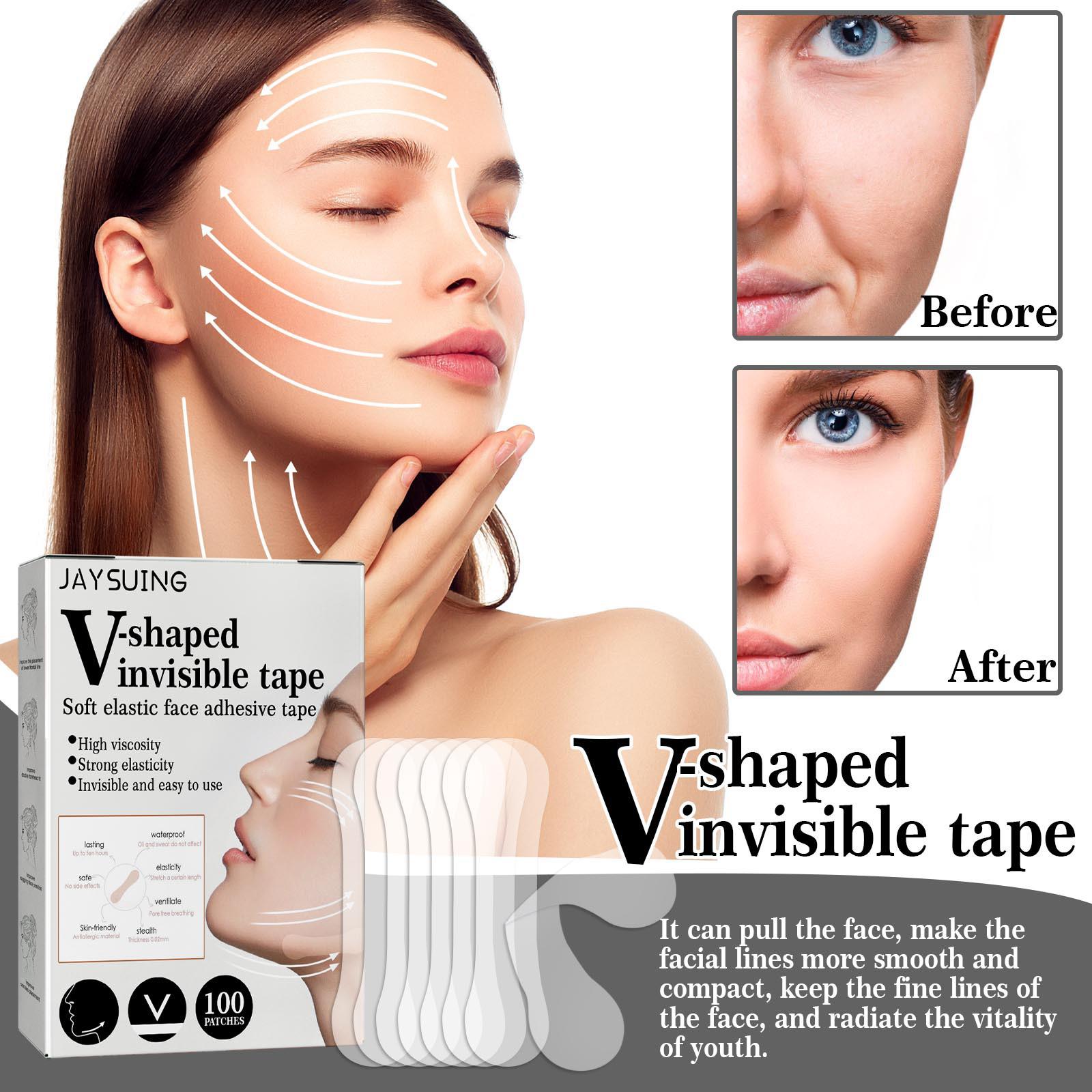 100Pcs Face Lift Tape Elasticity for Reduce Fine Lines Neck Lift Firming