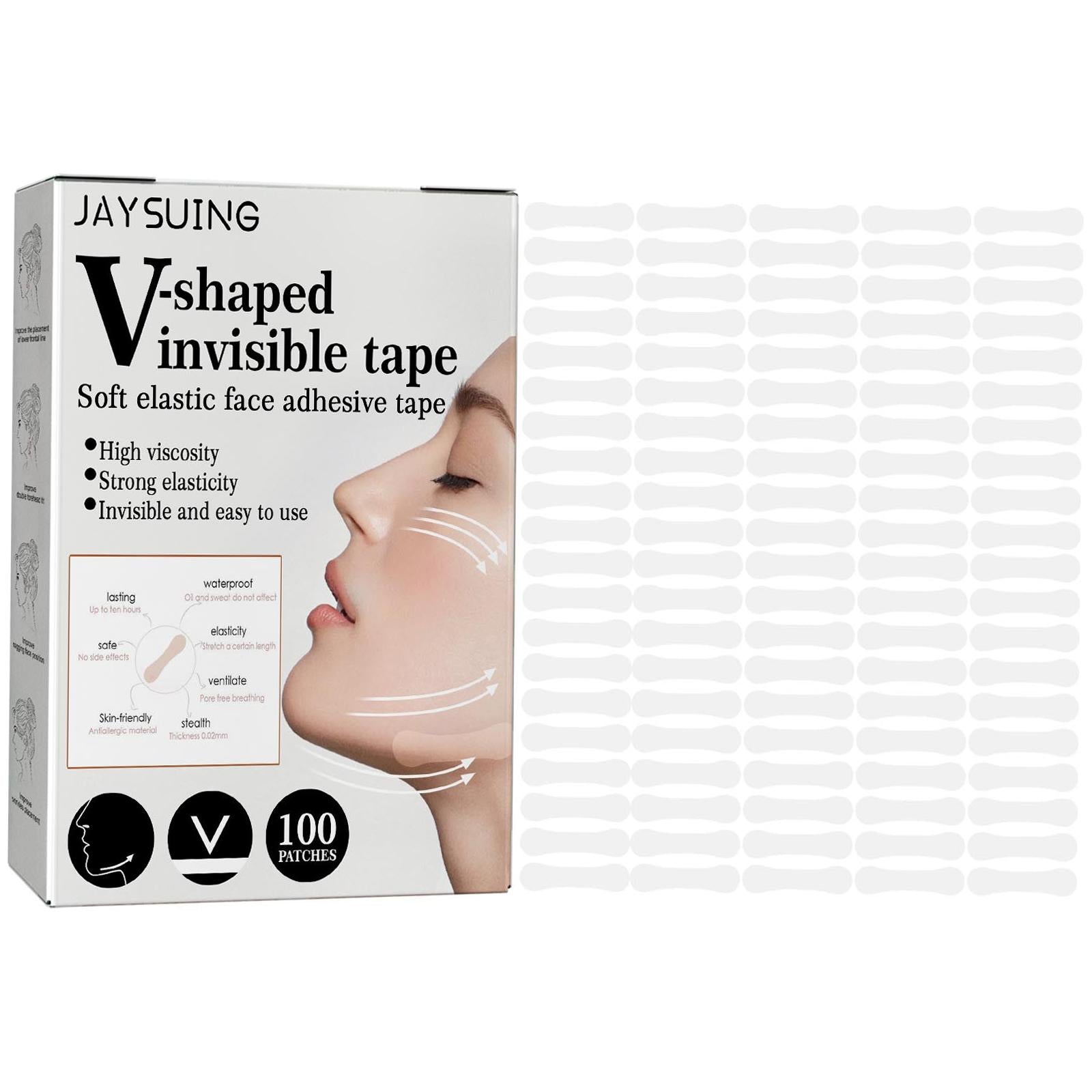 100Pcs Face Lift Tape Elasticity for Reduce Fine Lines Neck Lift Firming