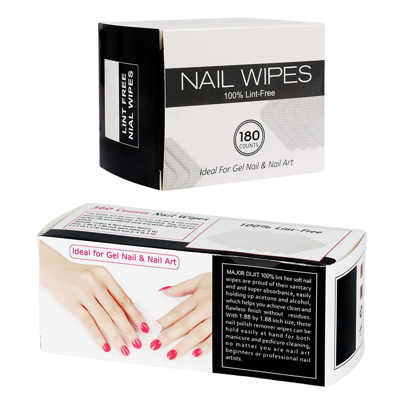 3xNo Lint Nail Wipes Eyelash Extension Glue Nail Wipes Soft 180 Sheets 