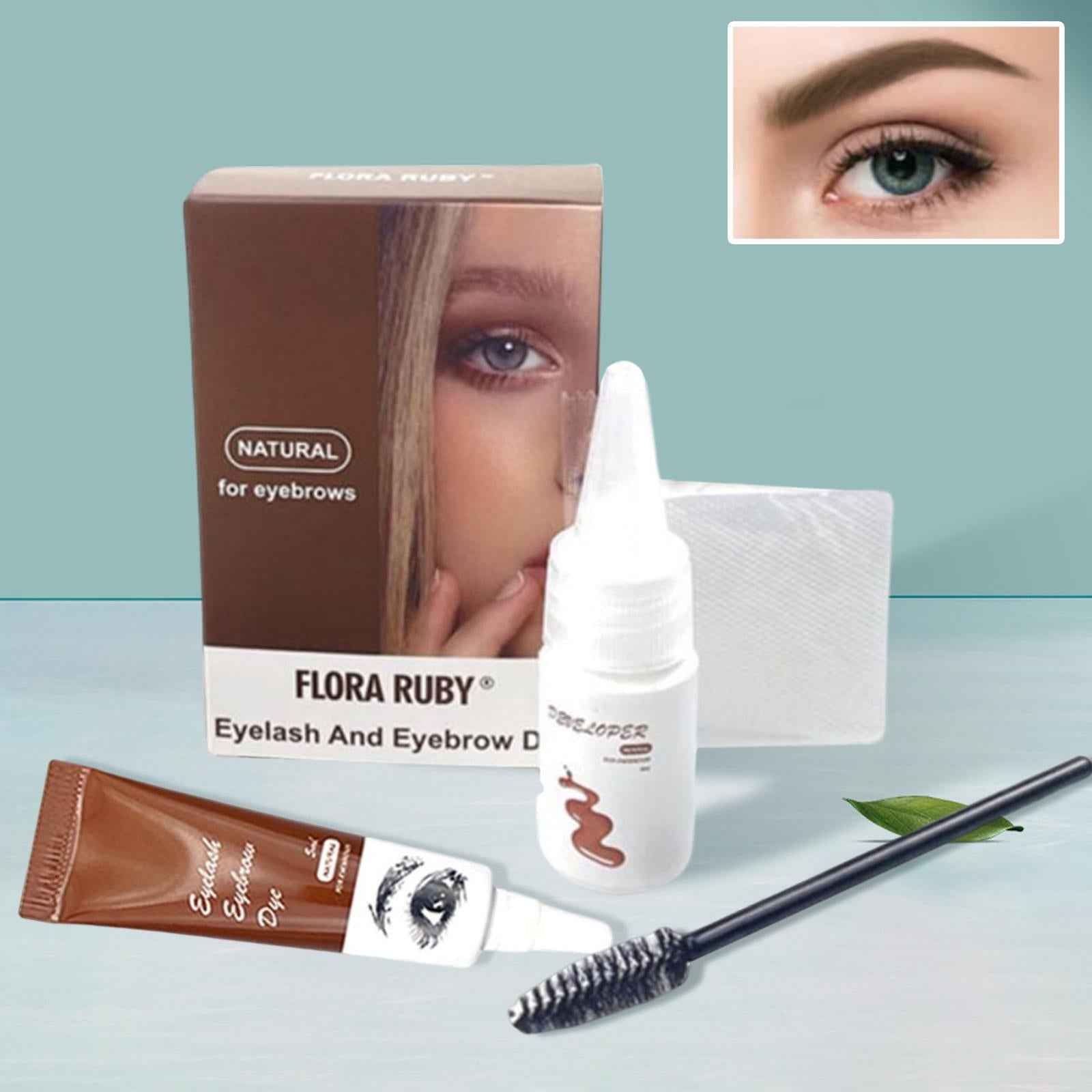 Eyelash Eyebrow Dye Tint Cream Kit Eyebrow Fuller Tinting Kit Light Brown