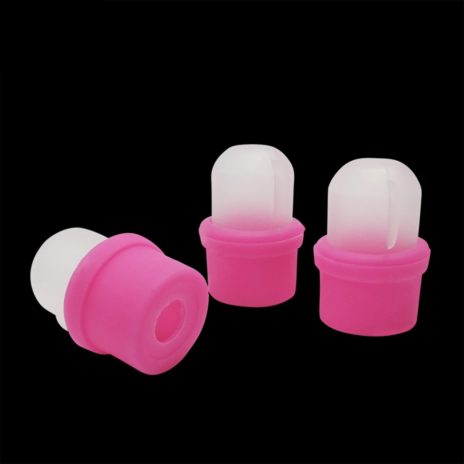 10x Plastic Nail Art Polish Remover Clips Soak Off Caps UV Gel Wrap Cleaner