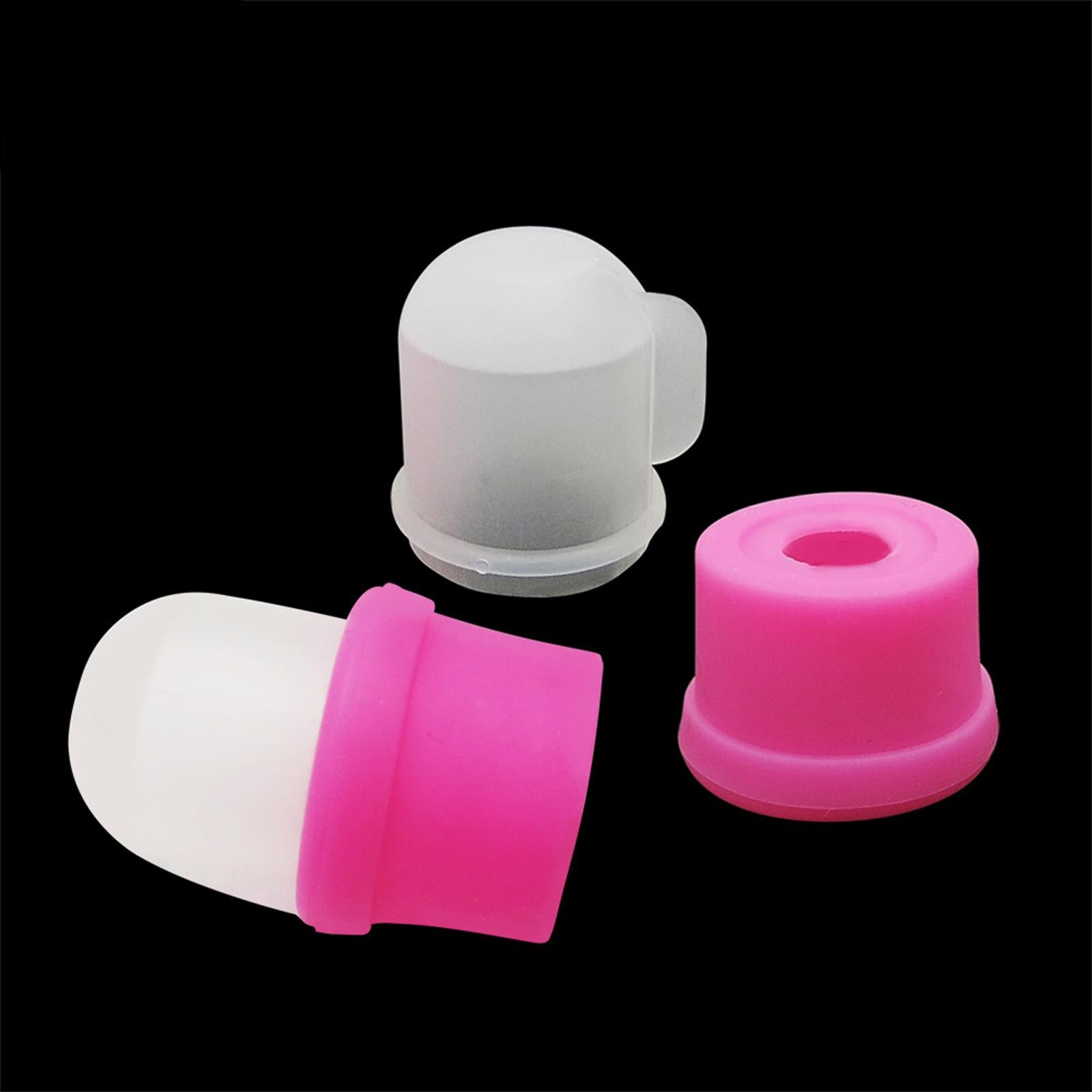 4x10x Plastic Nail Art Polish Remover Clips Soak Off Caps UV Gel Wrap Cleaner