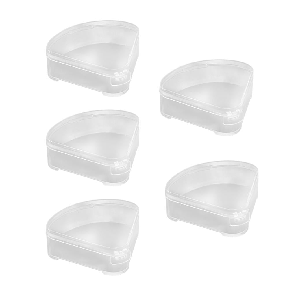 3x5x Triangle Puff Box Case Powder Puff Container Anti Pollution for Travel