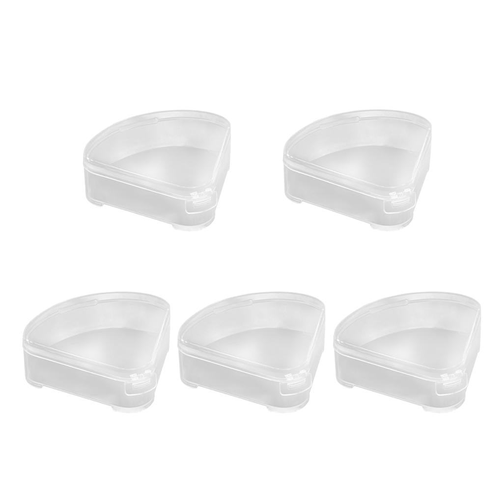 3x5x Triangle Puff Box Case Powder Puff Container Anti Pollution for Travel
