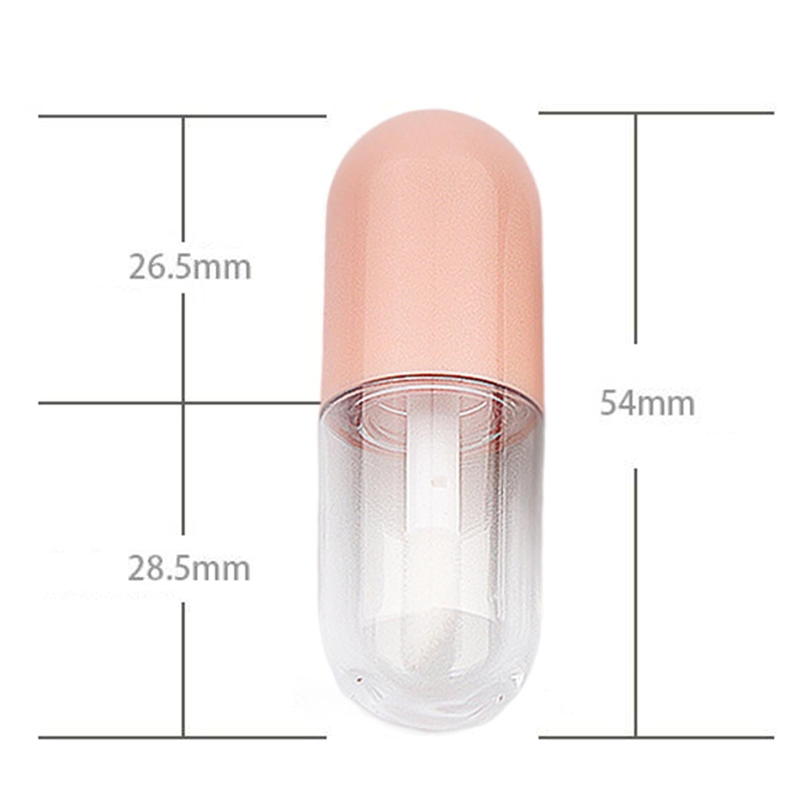 10Pcs Lip Gloss Container with Insert Stoppers for DIY Cosmetic Samples Pink