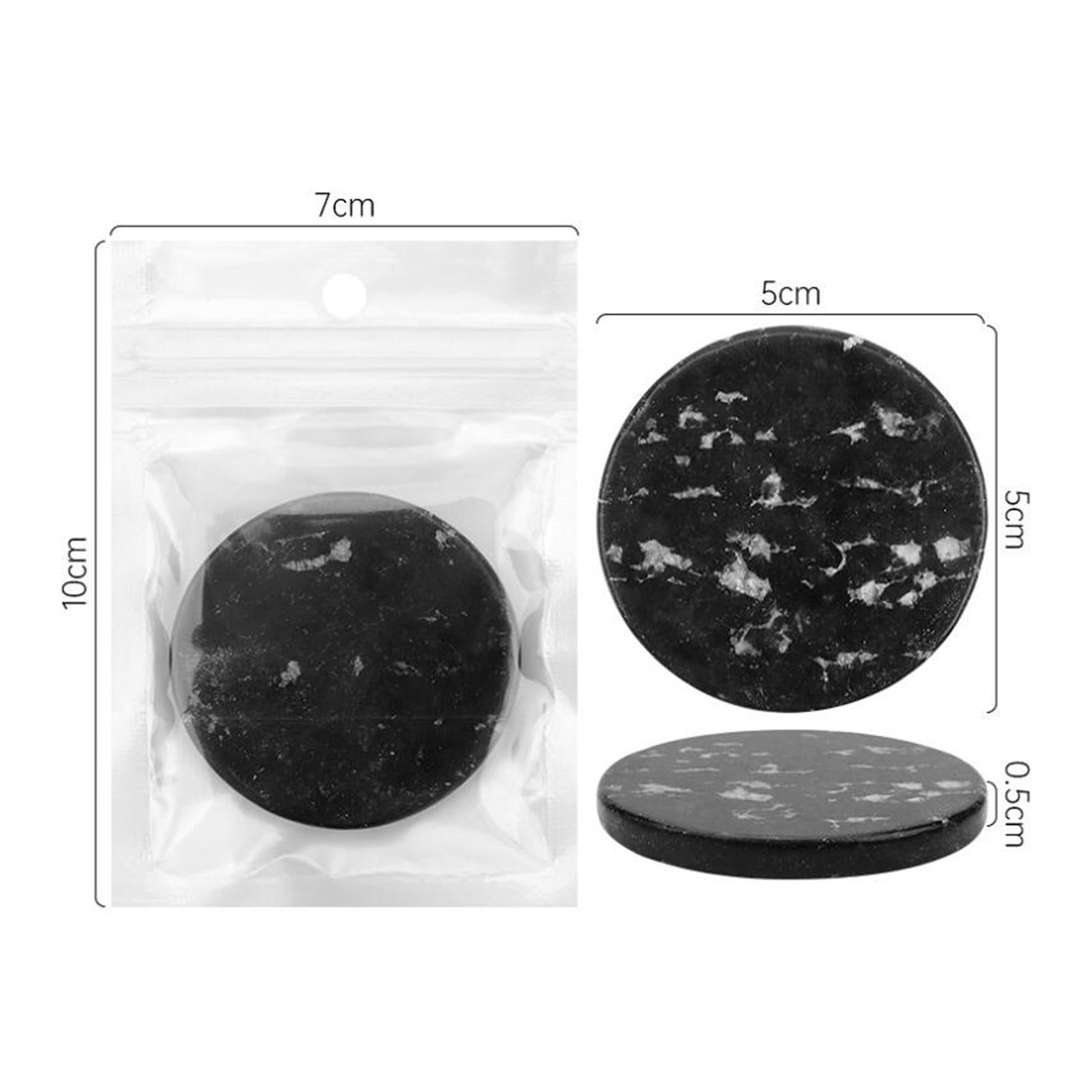 2x5Pcs Eyelashes Extension Jade Stone Cosmetic Tool Glue Pallet Home Salon